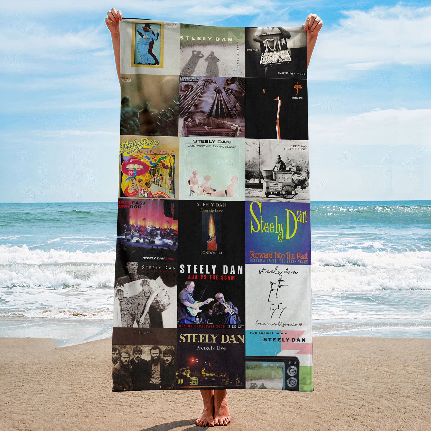 Steely Dan Beach Towel – Album Cover Collage Classic Rock Towel
