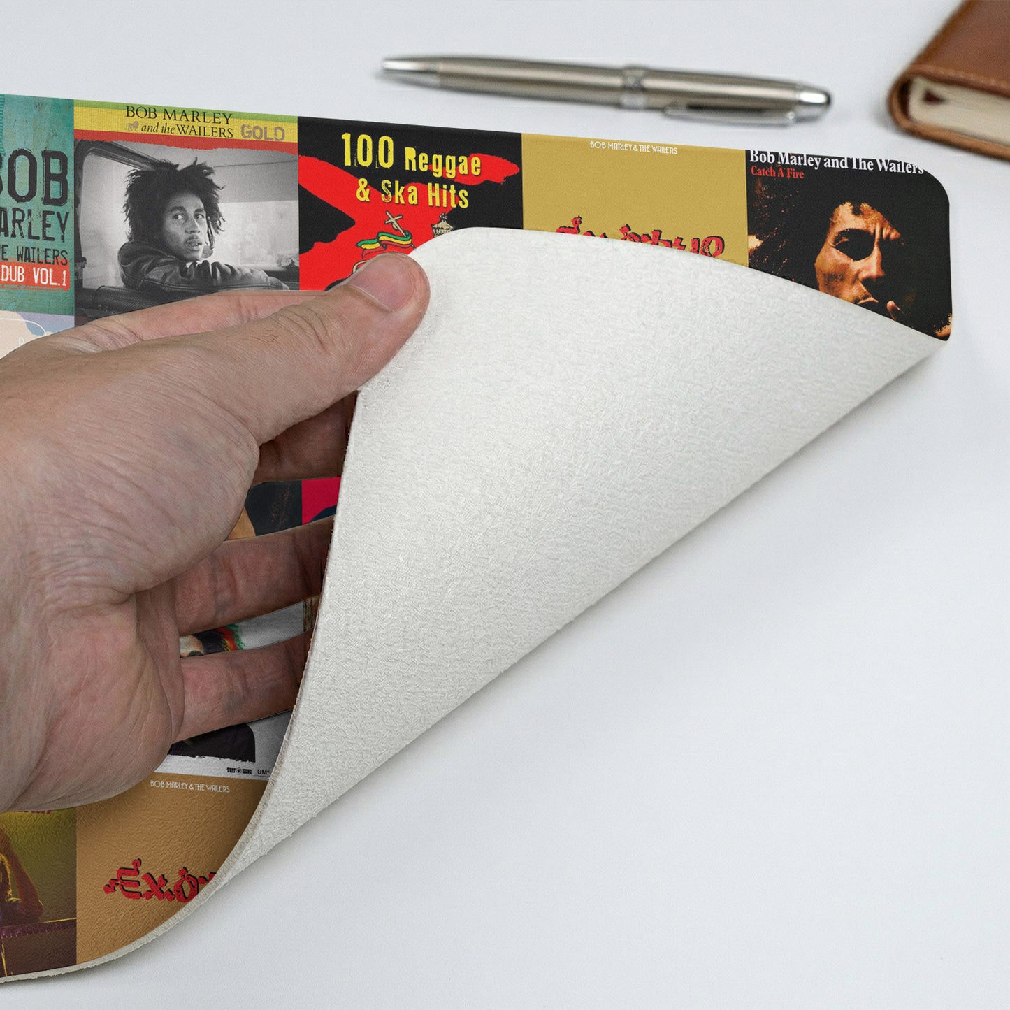 Bob Marley Album Collage Print Desk Mat – Non-slip Office Gift Keyboard Pad Birthday Gift For Music Lovers