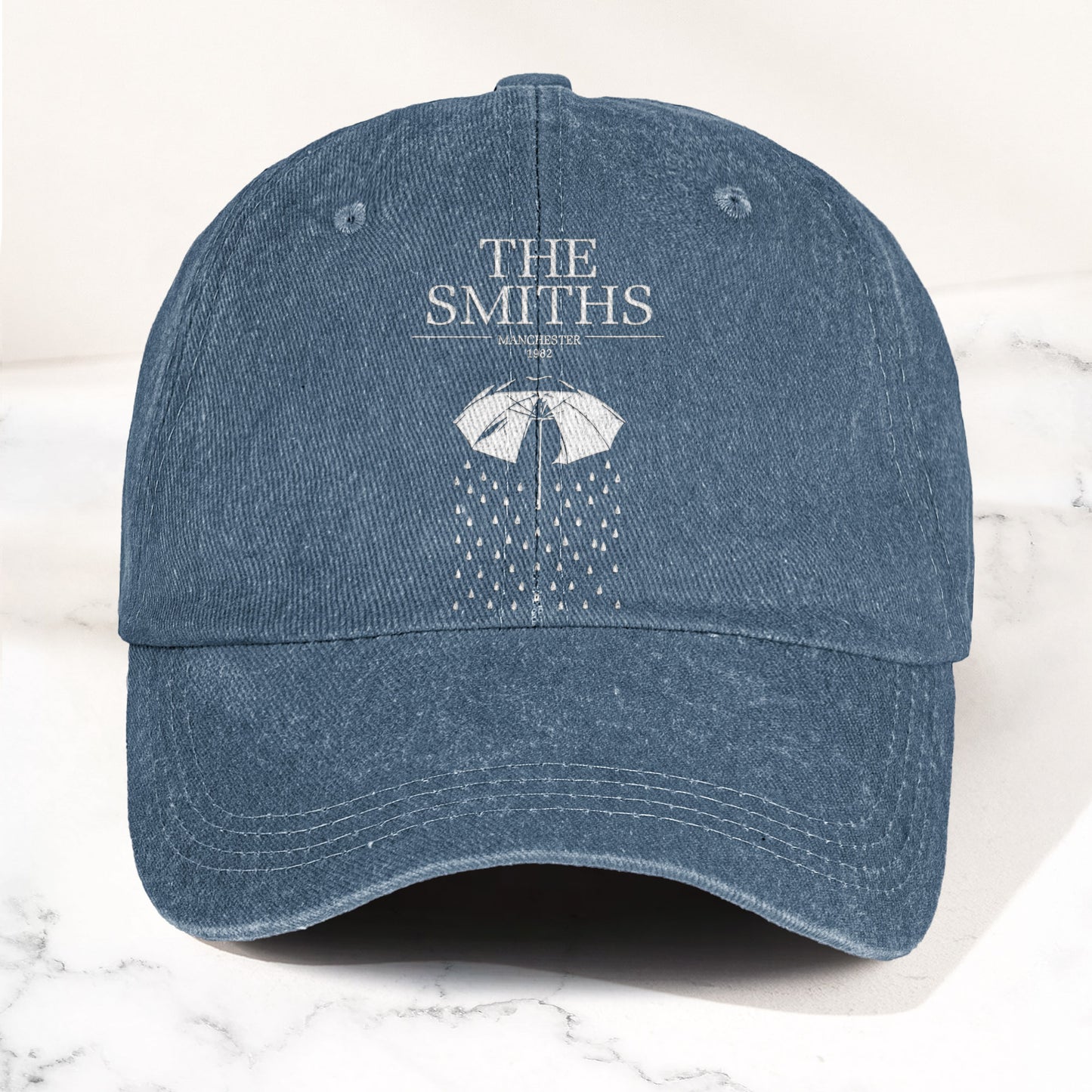 The Smiths Manchester Denim Cap – Retro Vintage Dad Cap Gift For Dad (With Box)