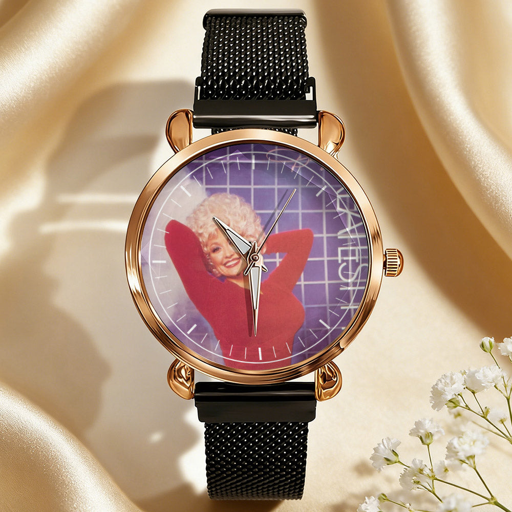 Dolly Parton Vintage Portrait Watch – Classic Country Icon Design Available