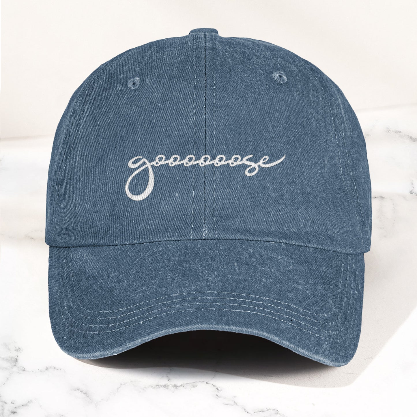 Goose Band Denim Cap – Retro Music Fan Merch Cap Gift For Dad (With Box)