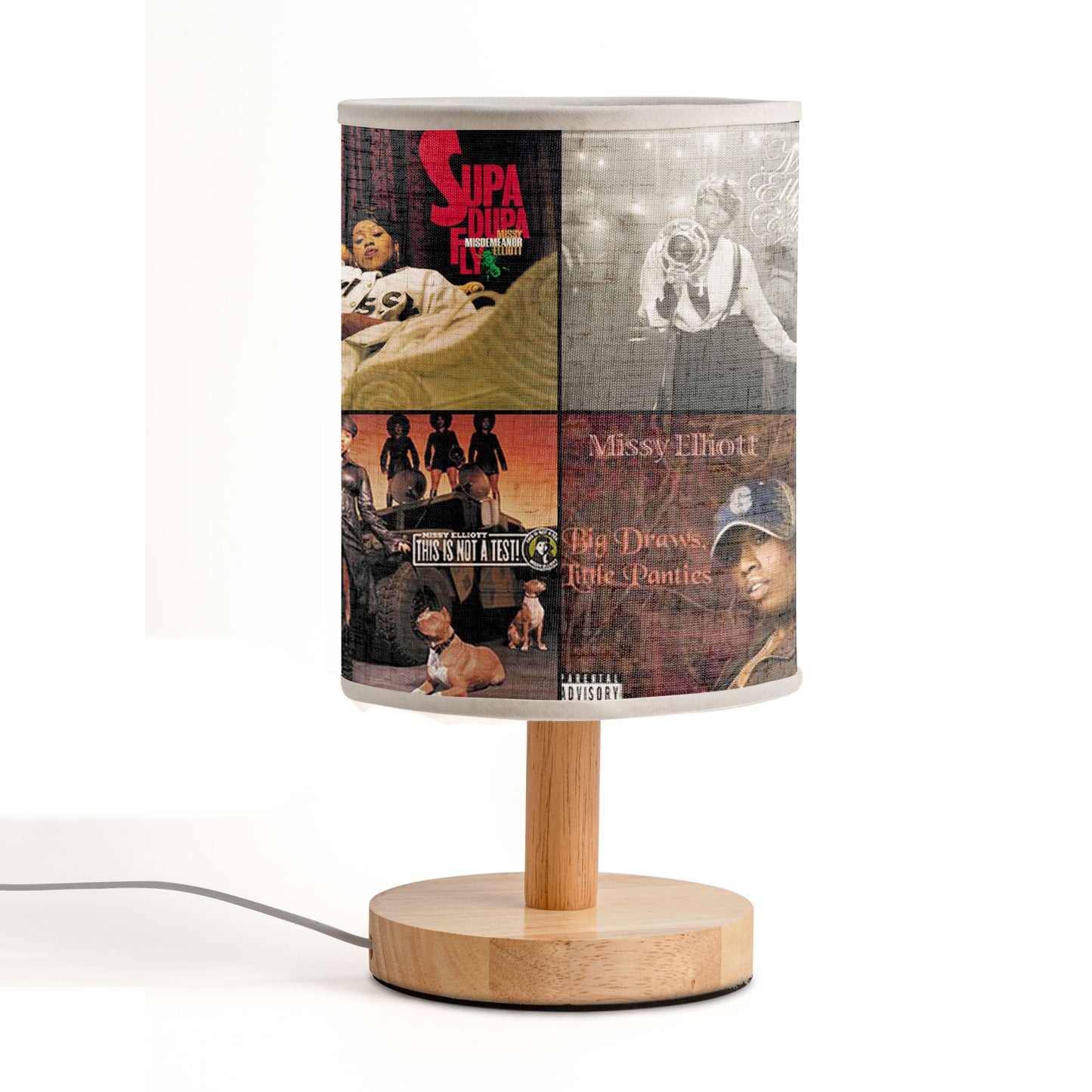 Missy Elliott Album Art Table Lamp – Hip-Hop Queen Decorative Light