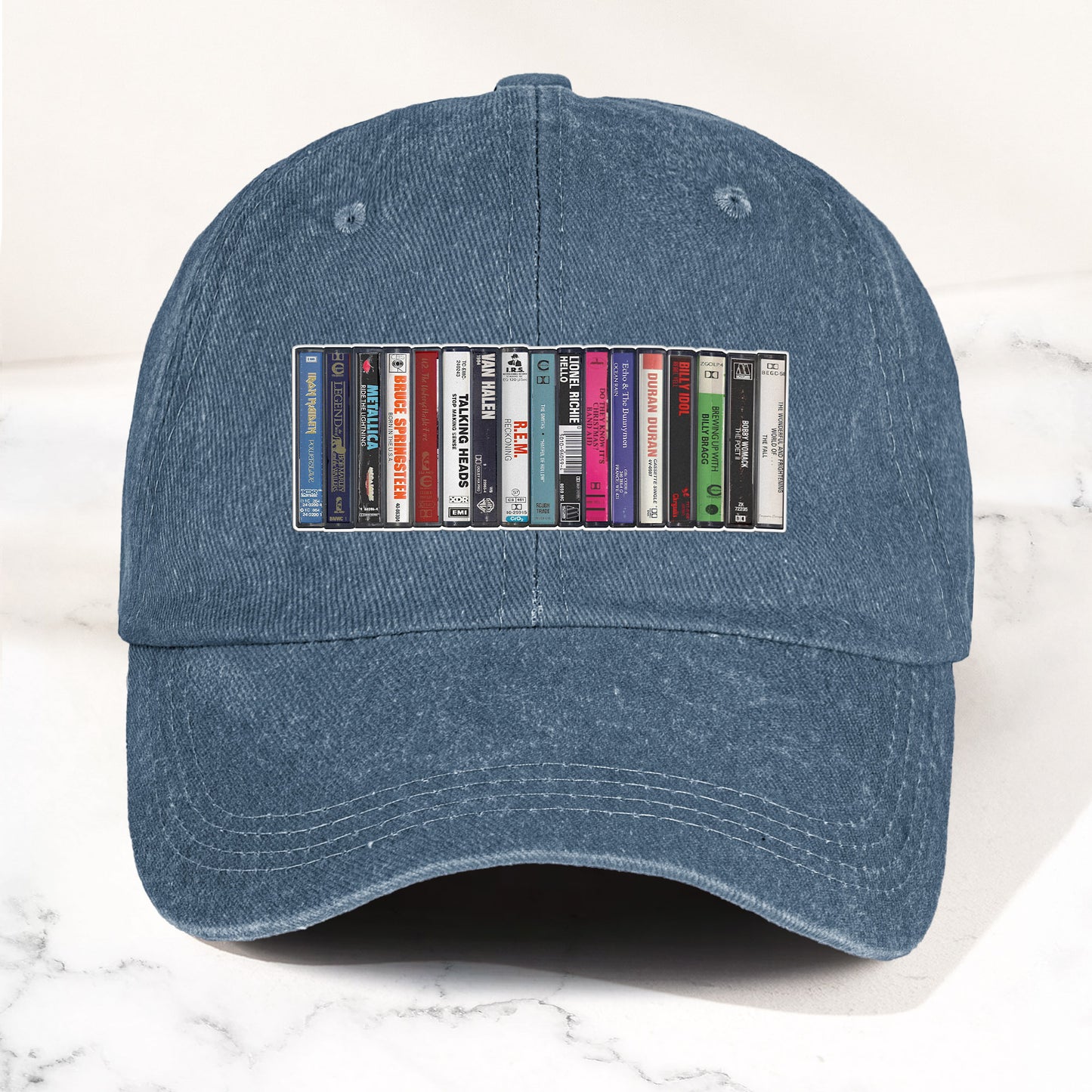 1984 Cassette Tape Collection Denim Dad Cap – Retro Music Mixtape Aesthetic Hat (With BOX)