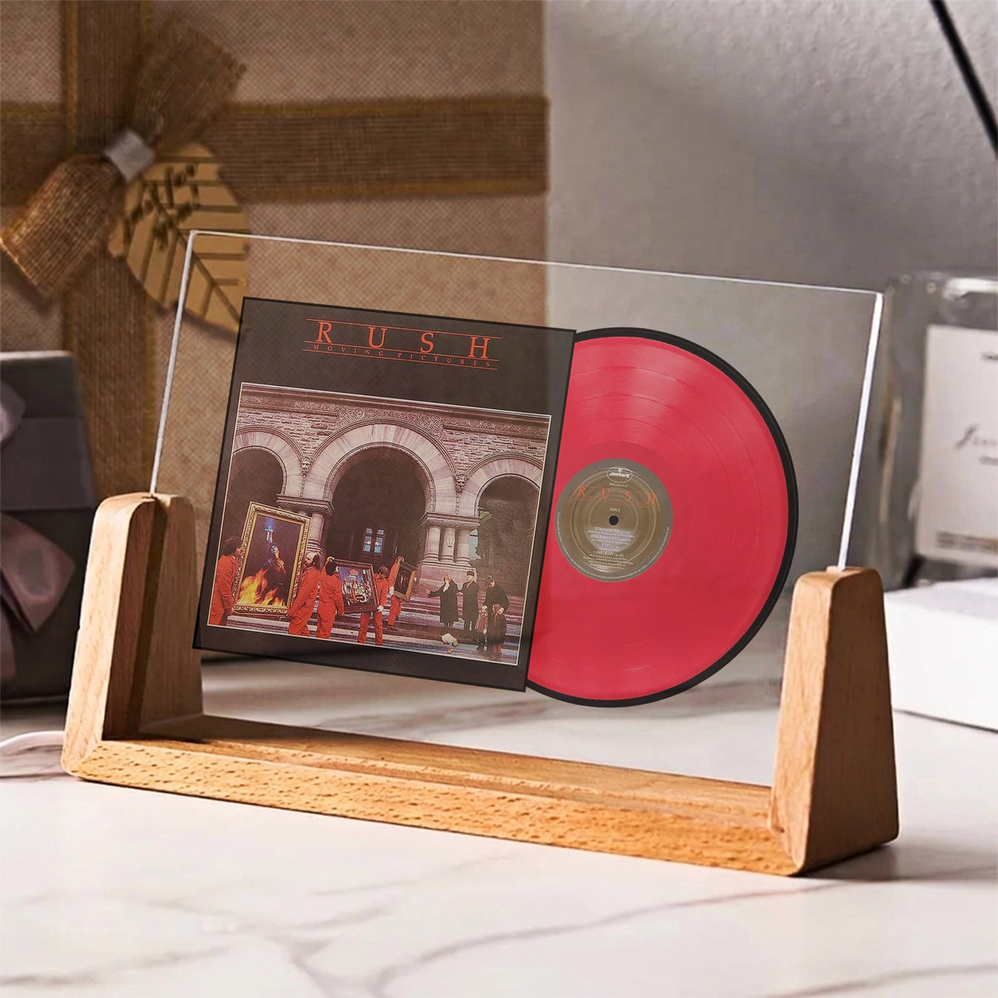 Rush Moving Pictures Acrylic Light – Iconic Album Cover Red Vinyl LED Display for Rock Fans