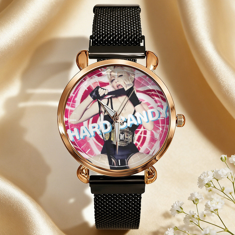 Madonna Vintage Portrait Watch – Classic Pop Star Design Available