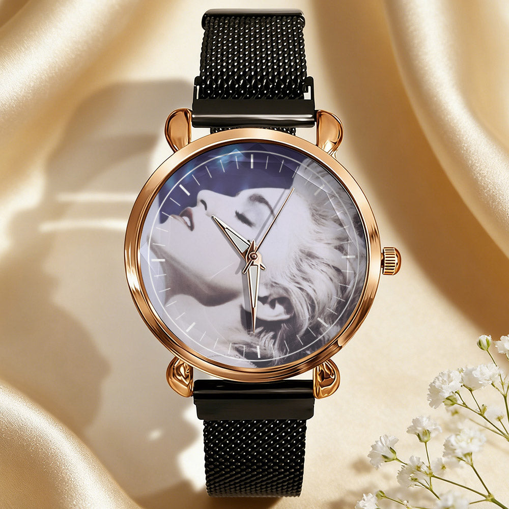 Madonna Vintage Portrait Watch – Classic Pop Star Design Available