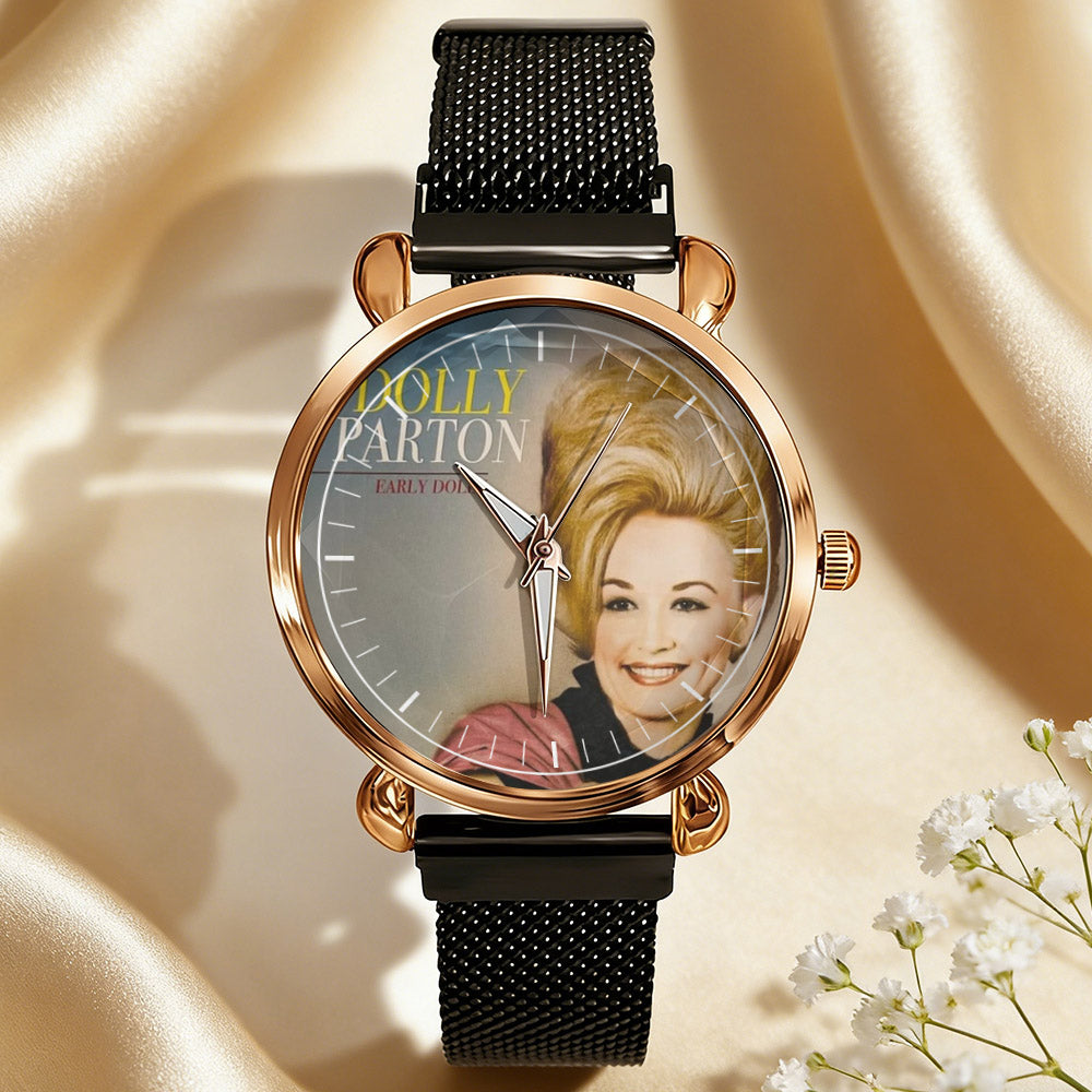 Dolly Parton Vintage Portrait Watch – Classic Country Icon Design Available