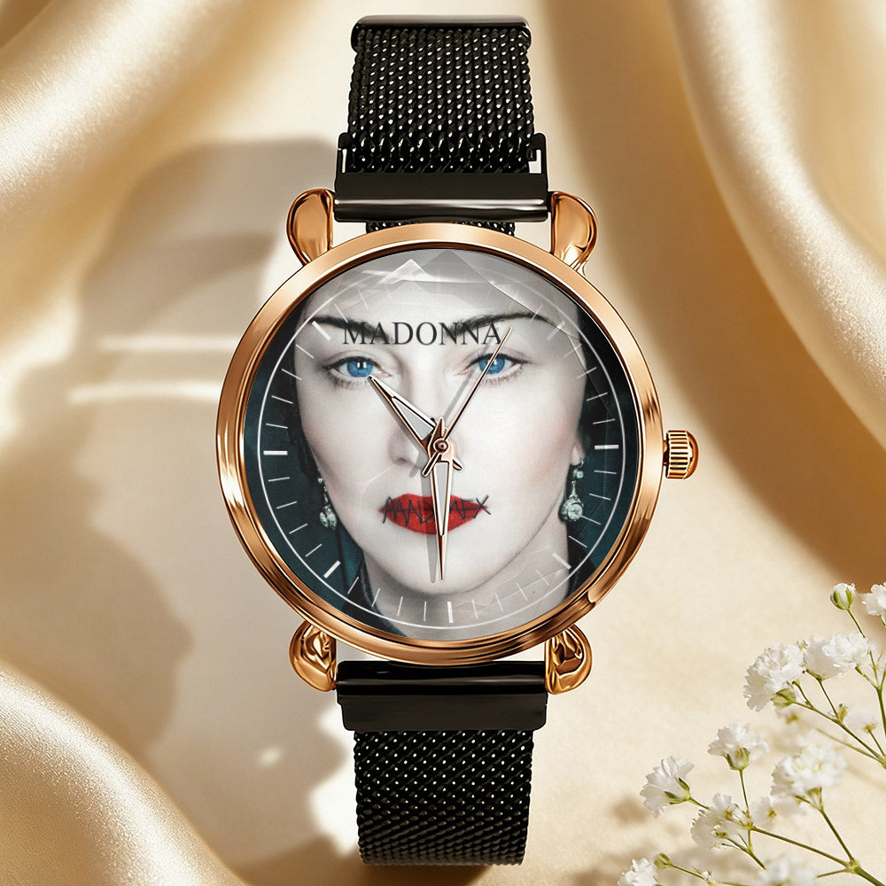 Madonna Vintage Portrait Watch – Classic Pop Star Design Available