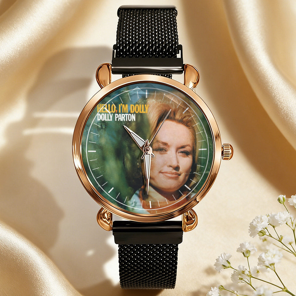 Dolly Parton Vintage Portrait Watch – Classic Country Icon Design Available