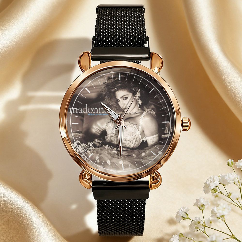 Madonna Vintage Portrait Watch – Classic Pop Star Design Available