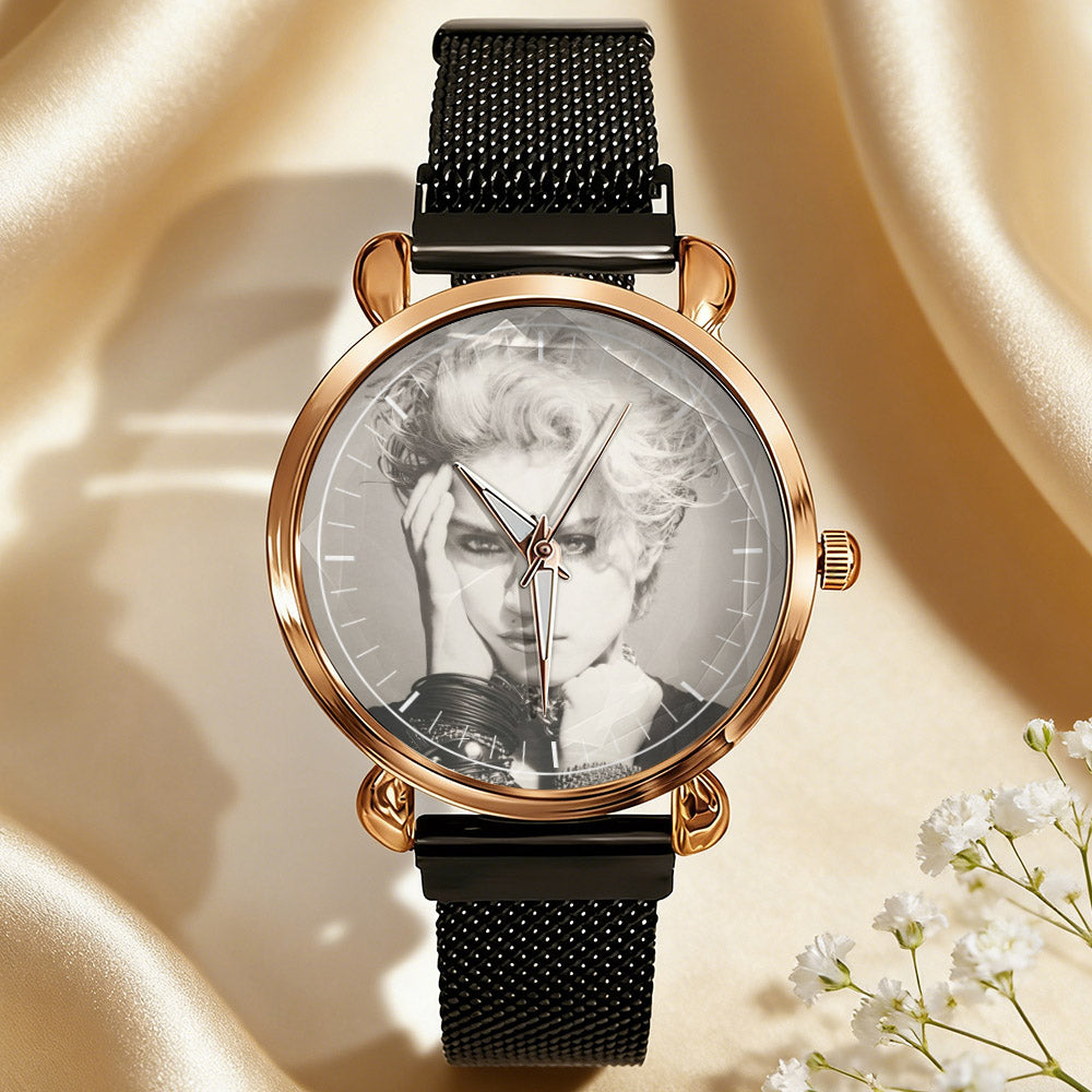 Madonna Vintage Portrait Watch – Classic Pop Star Design Available