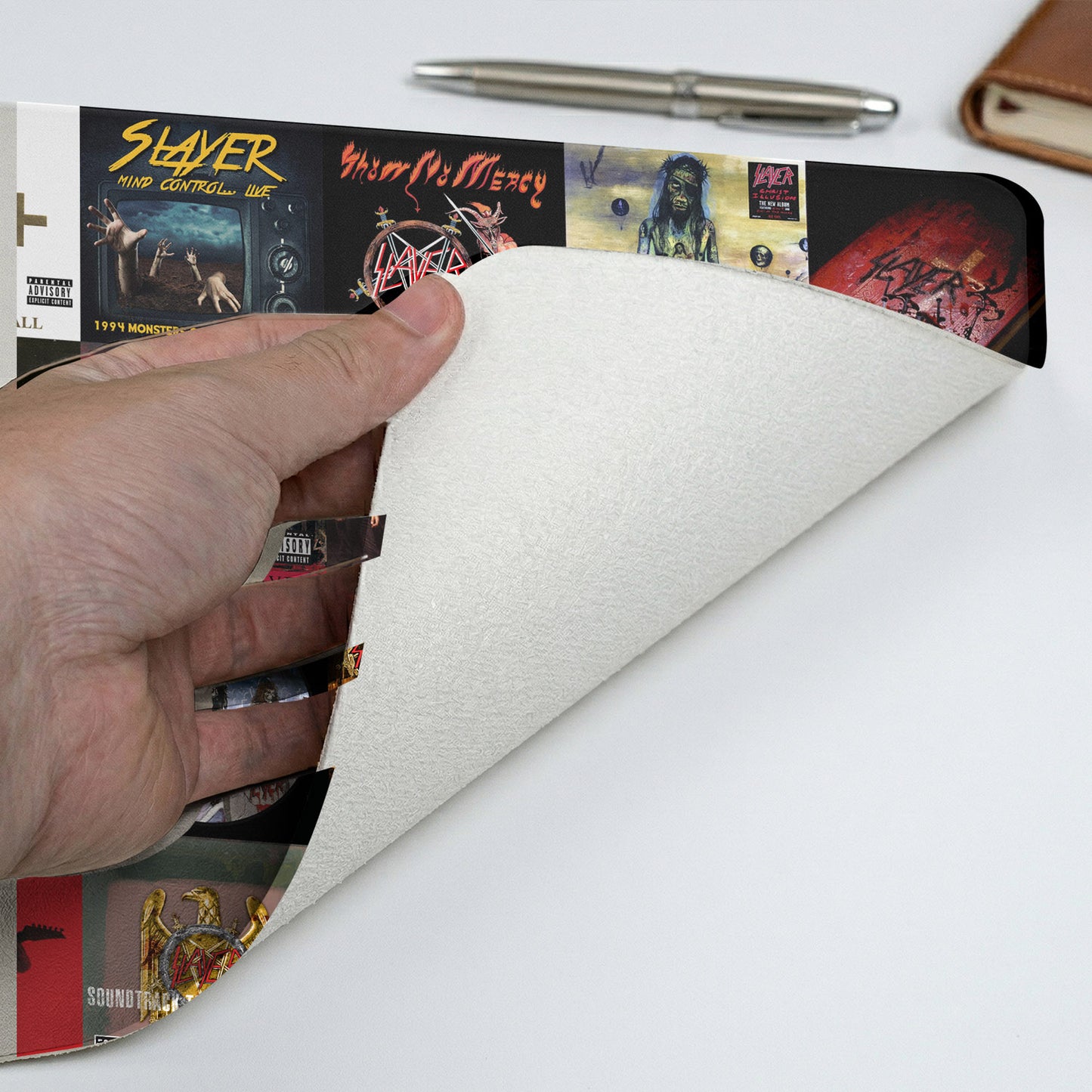 Slayer Band Vintage Art Desk Mat – Non-slip Home Office Gift Keyboard Pad for Rock Music Lovers