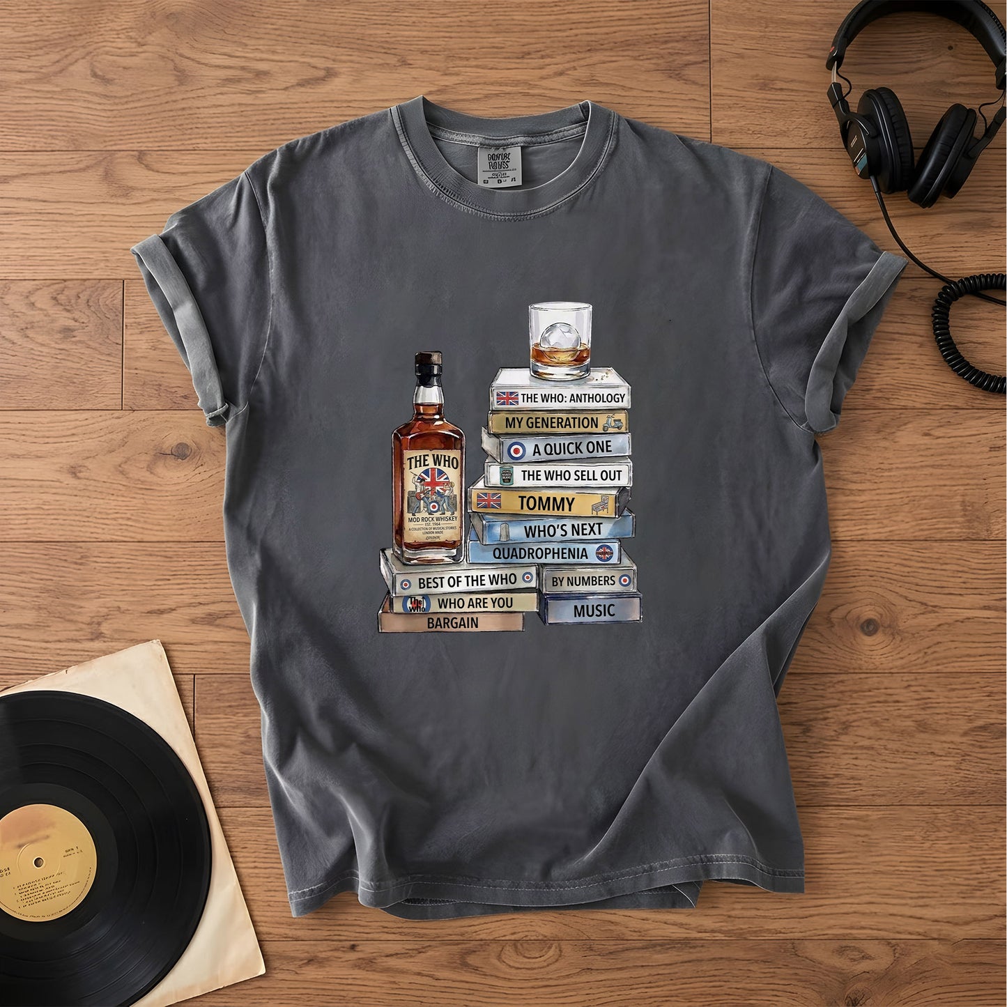 The Who Cassette Album Collection T-Shirt – Retro Rock Music Band Merch Tee