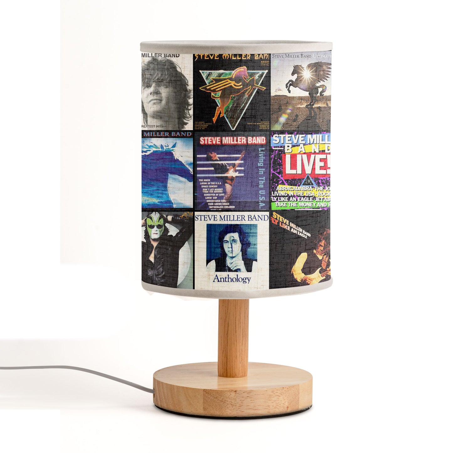 Steve Miller Band Album Art Table Lamp – Classic Rock Accent Light