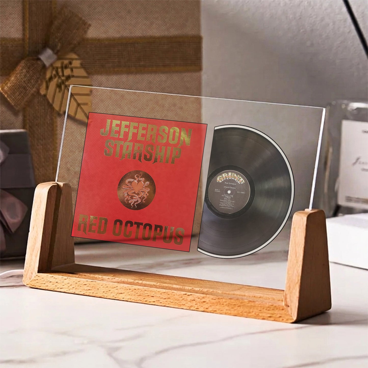Jefferson Starship Red Octopus Iconic Album Acrylic Light – Classic Rock Vinyl LED Display