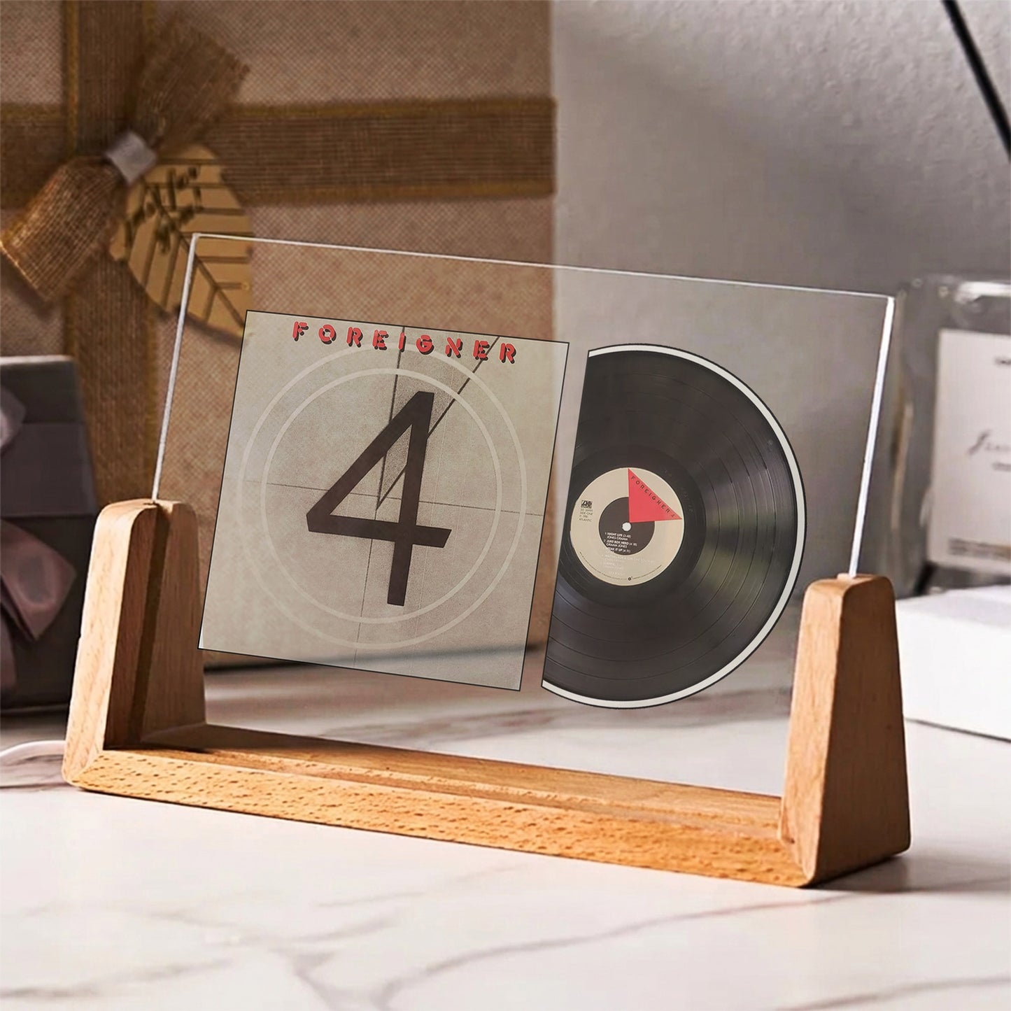 Foreigner 4 Iconic Album Acrylic Light – Classic Rock Vinyl LED Display