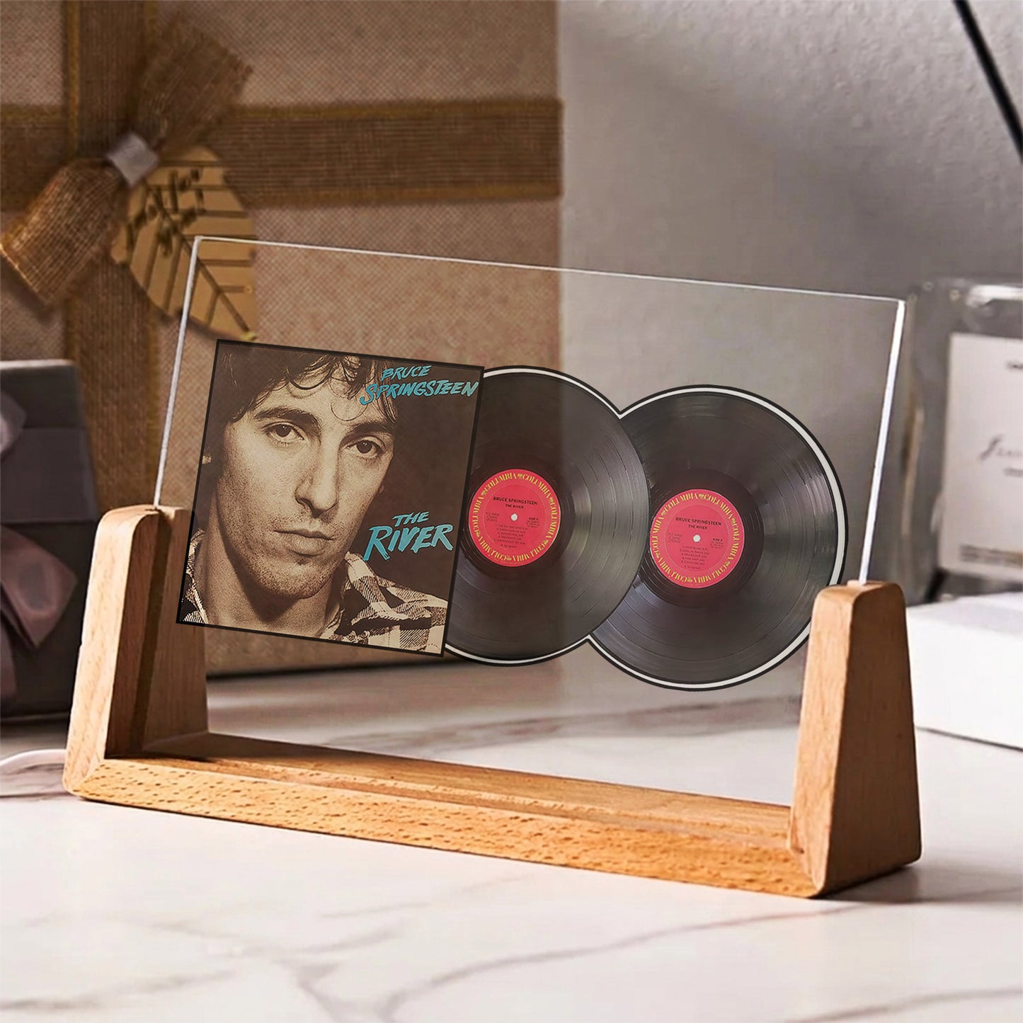 Bruce Springsteen The River Acrylic Light – Iconic Double Album Vinyl LED Display for Rock Fans