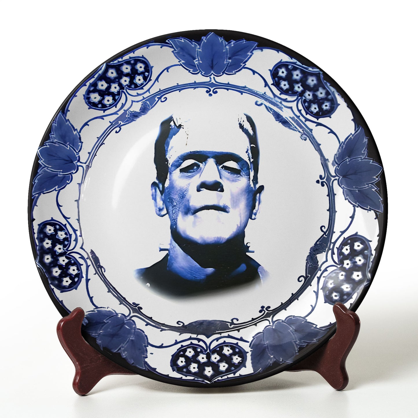 Frankenstein Decorative Ceramic Plate – Gothic Horror Collectible
