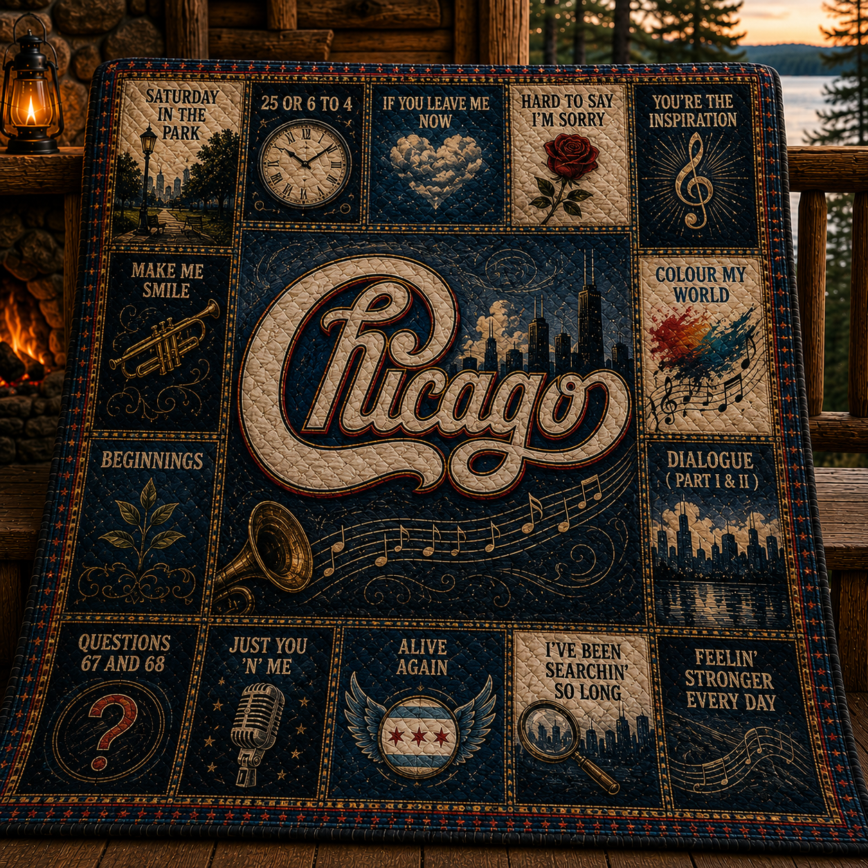 Chicago Band Jazz Rock Quilt Blanket – You're The Inspiration In Every Stitch