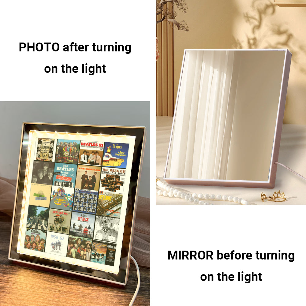 The Beatles Acrylic Light Mirror – Dual-Mode Music Legend Gift