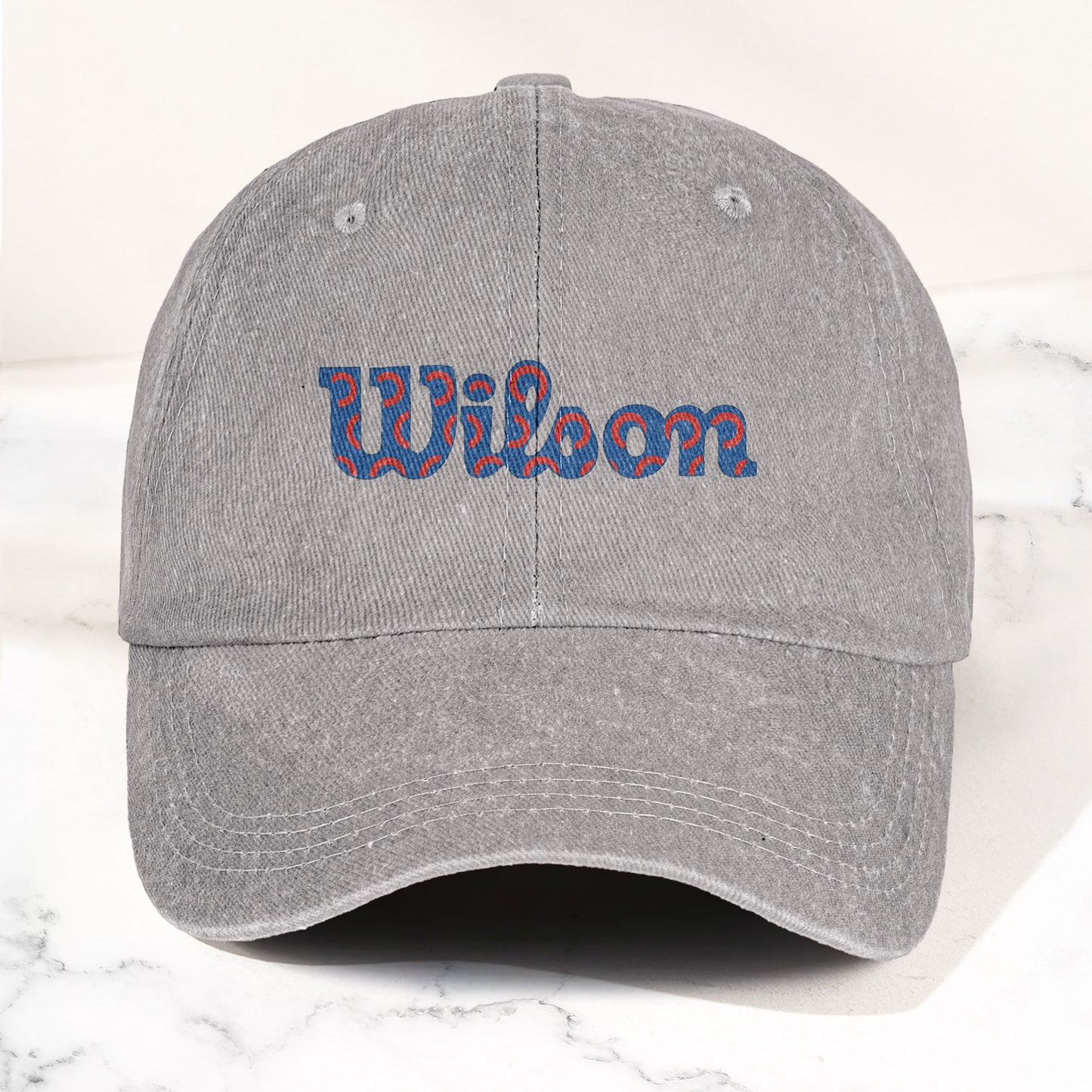 Phish Wilson Washed Donut Denim Cap – Retro Music Fan Concert Cap Gift For Dad (With Box)