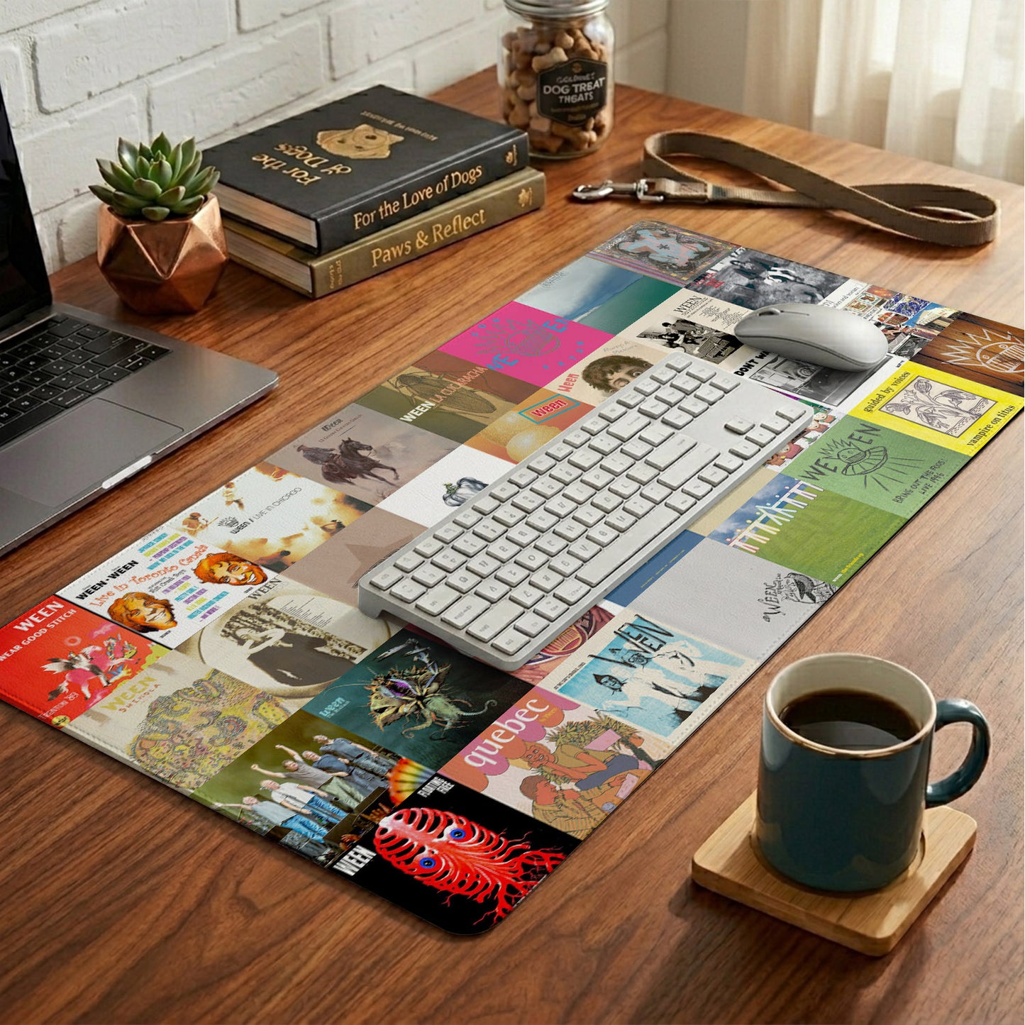 Ween Band Album Collage Print Desk Mat – Non-slip Office Gift Keyboard Pad Birthday Gift For Music Lovers