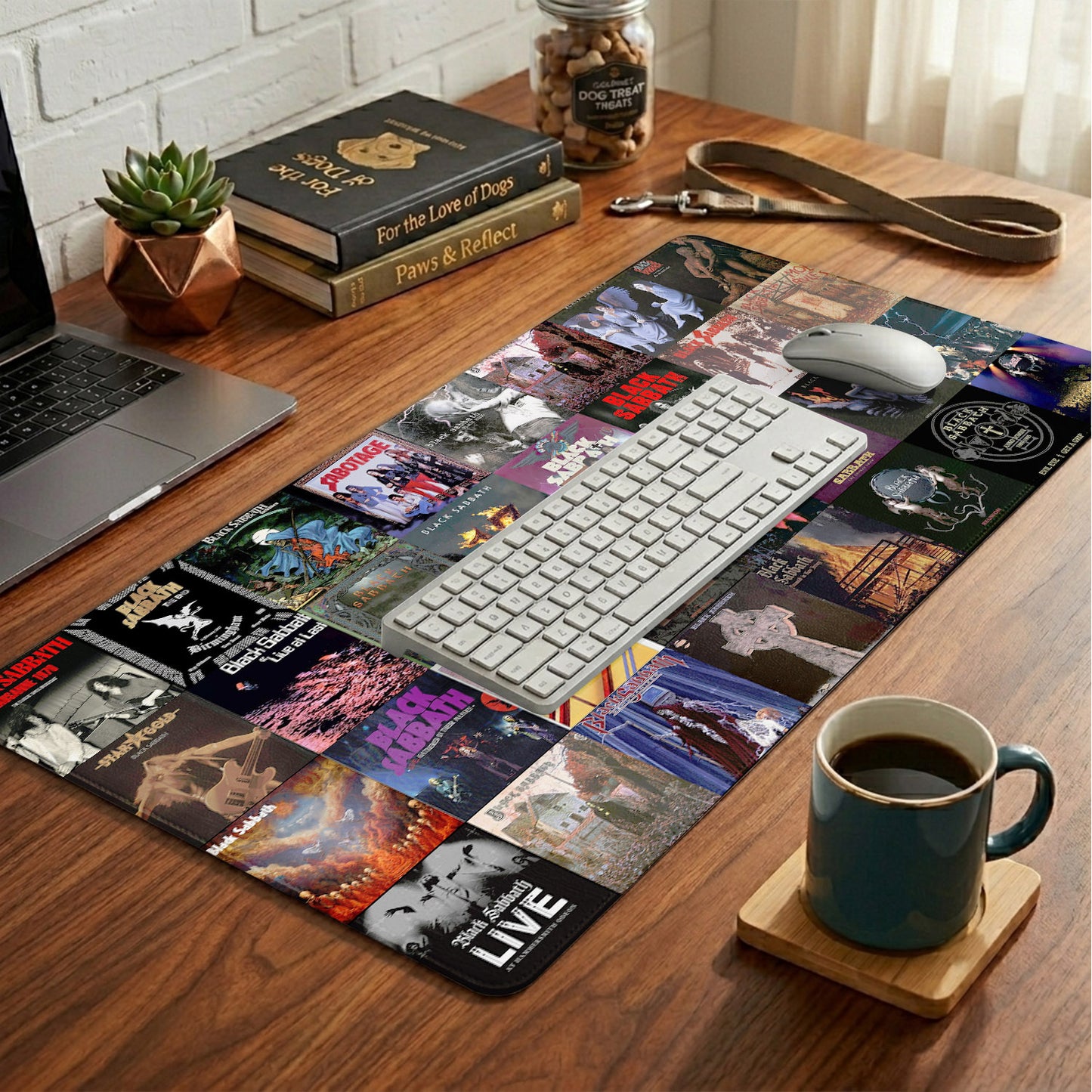 Black Sabbath Vintage Art Desk Mat – Non-slip Home Office Gift Keyboard Pad for Rock Music Lovers