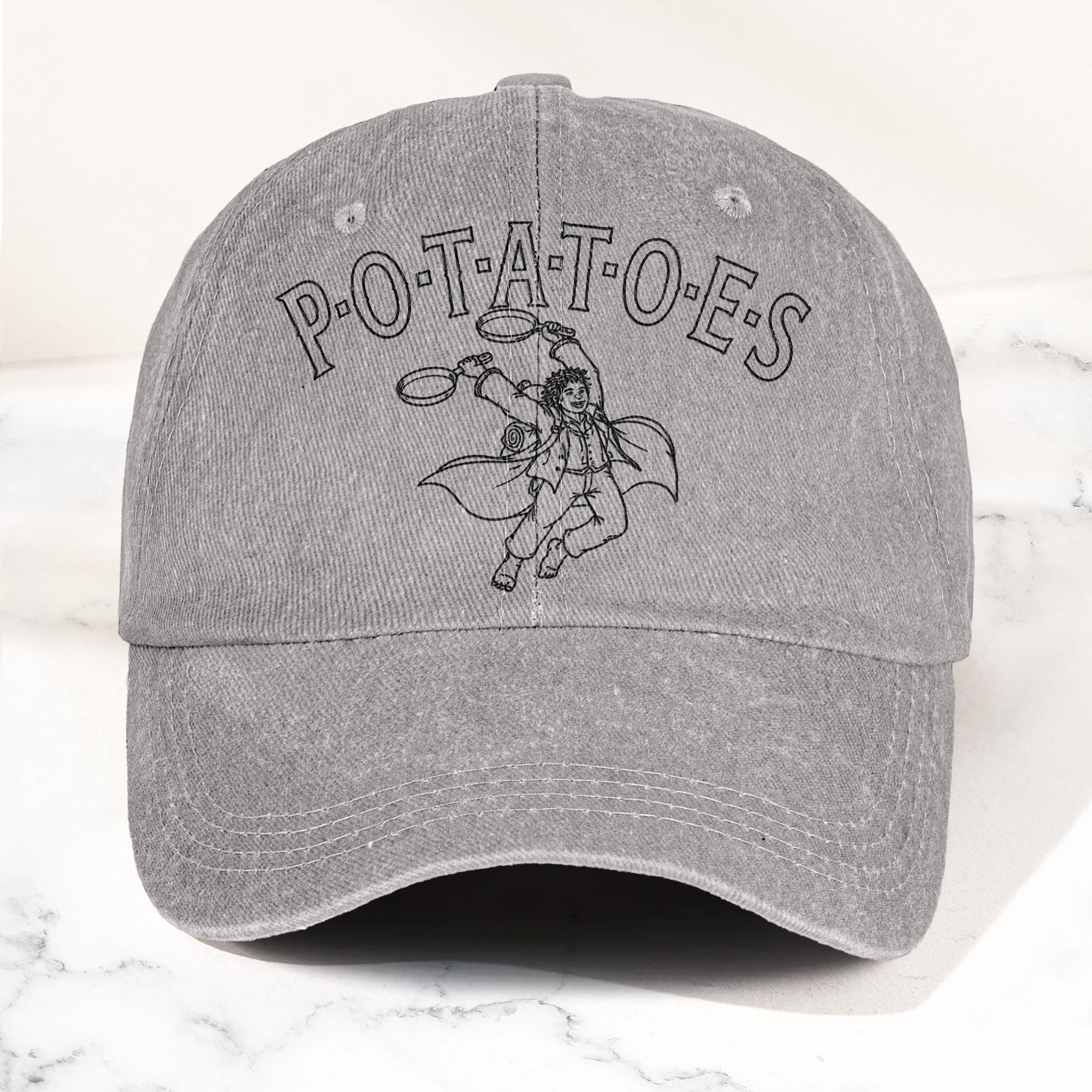 Swan Fall Potatoes Samwise Gamgee Denim Cap – Led Zeppelin Inspired Re ...