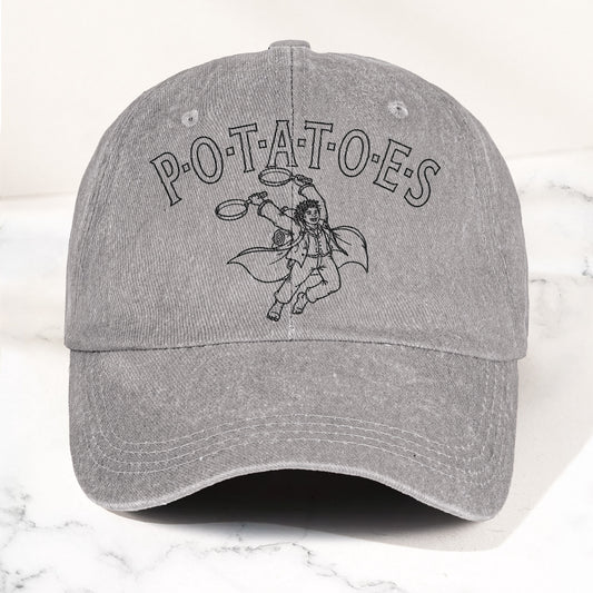 Swan Fall Potatoes Samwise Gamgee Denim Cap – Led Zeppelin Inspired Retro Vintage Dad Cap Gift (With Box)