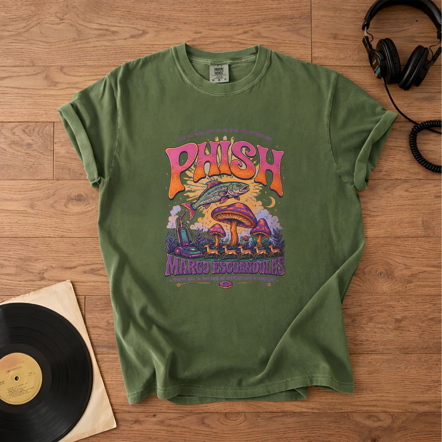Phish Marco Escuandolas T-Shirt – Retro Rock Music Phish Bands Merch Tee