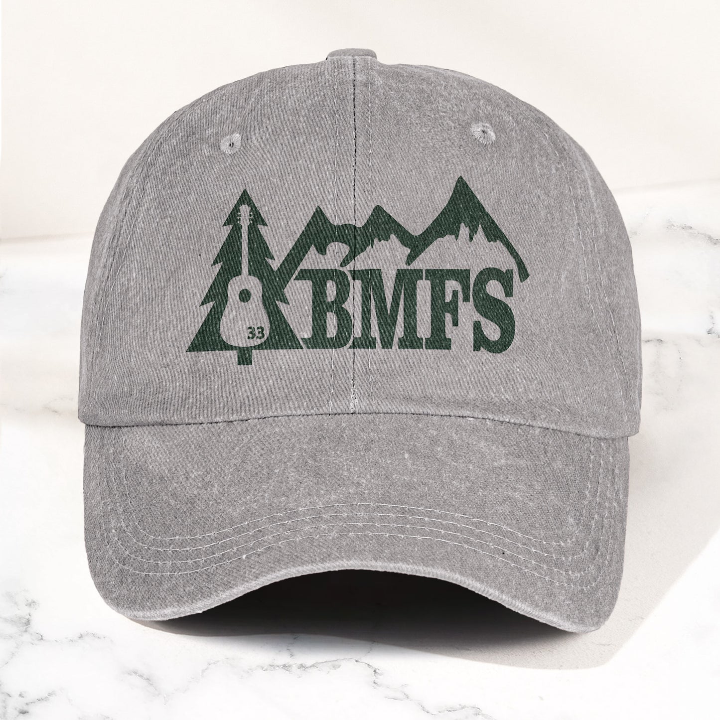 Billy Strings BMFS Acoustic Guitar Mountain Nature Music Merch Denim Cap – Retro Vintage Dad Cap Gift For Dad (With Box)