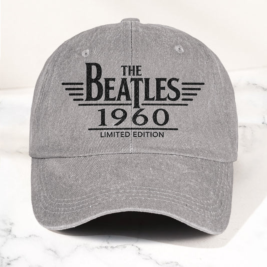 The Beatles Band Logo 1960 Denim Cap – Vintage Dad Cap Gift For Dad (With Box)