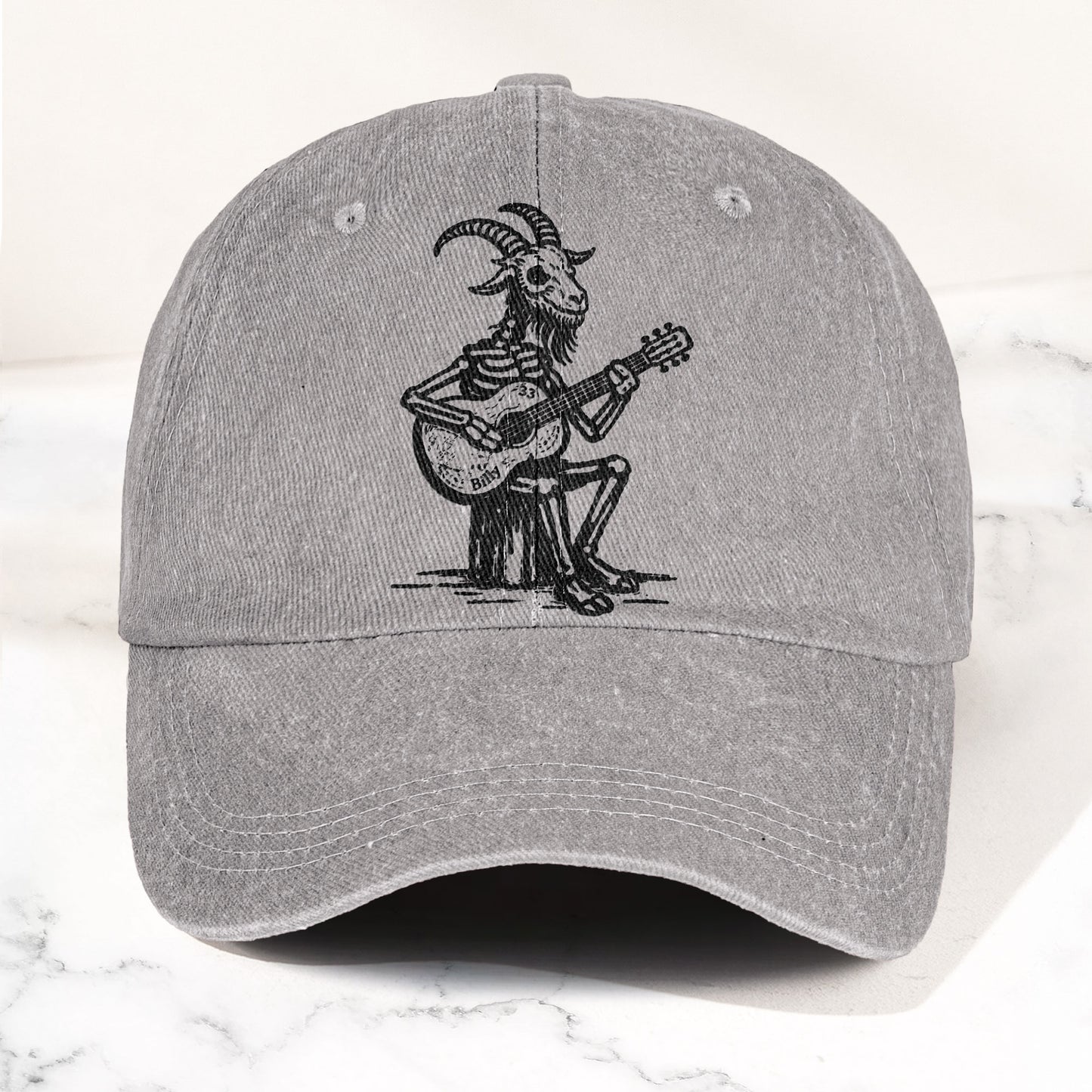 Billy Strings GoatSkeleton Guitarist Graphic Music Merch Denim Cap – Retro Vintage Dad Cap Gift For Dad (With Box)