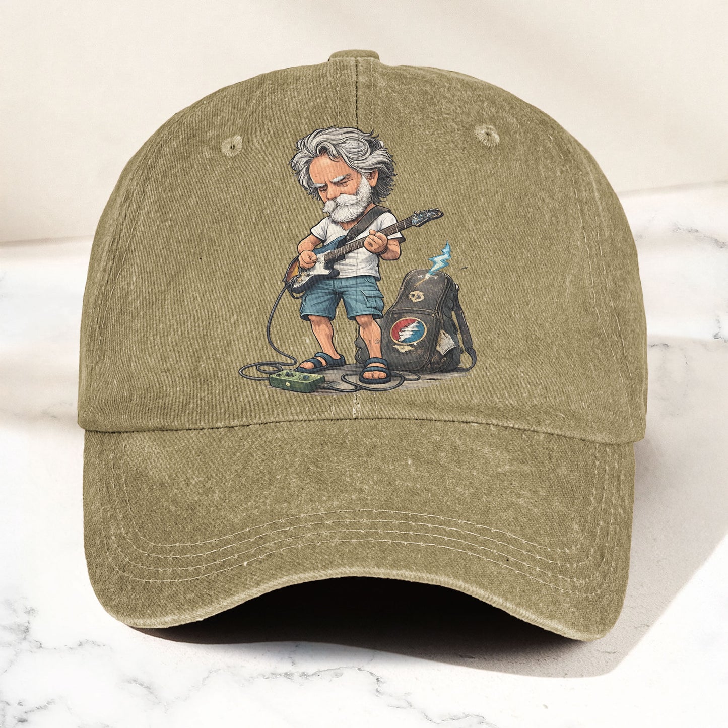 Grateful Dead Denim Cap – Bob Weir Guitarist Vintage Dad Hat ( With Box)