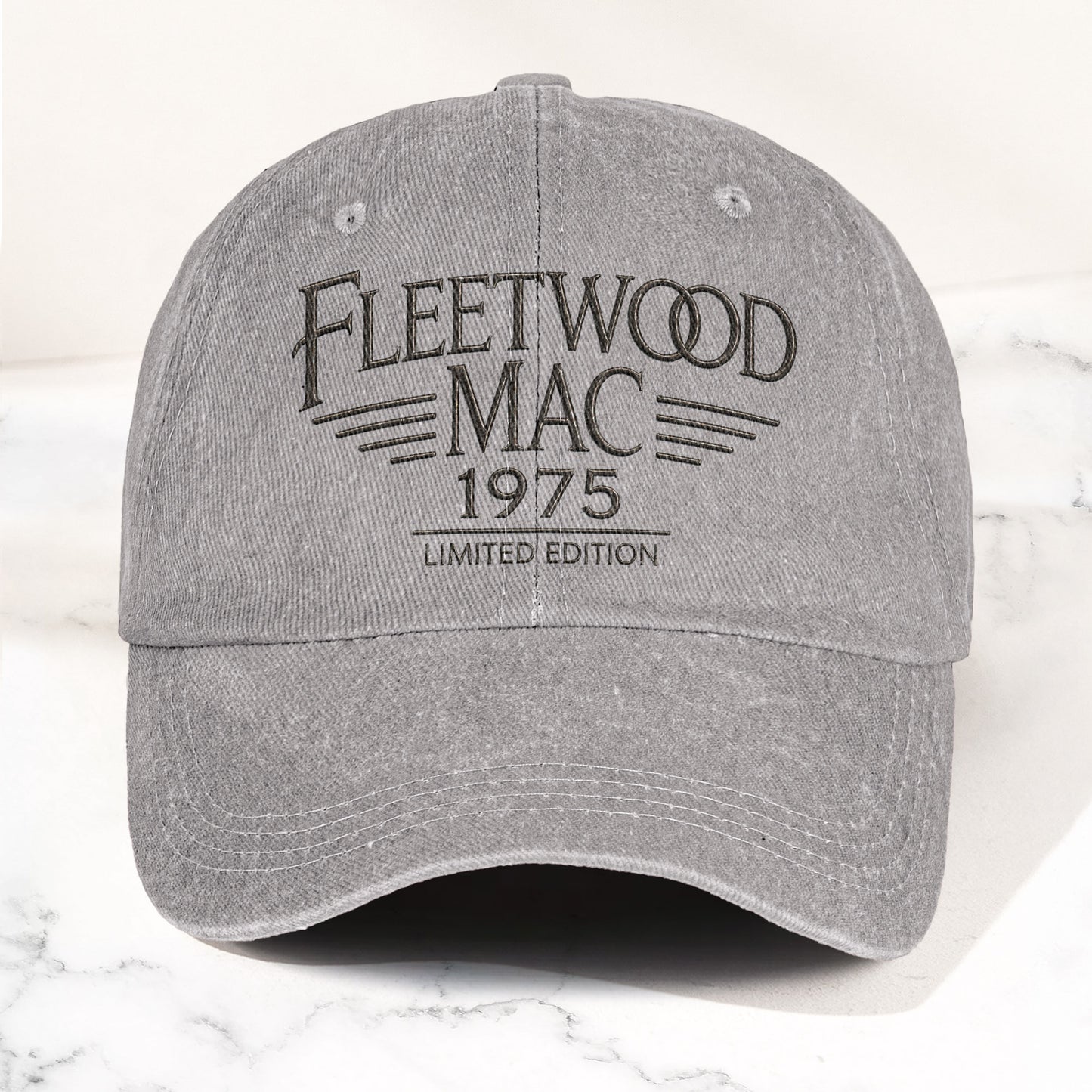 Fleetwood Mac 1975 Est Denim Cap – Vintage Dad Cap Gift For Dad (With Box)