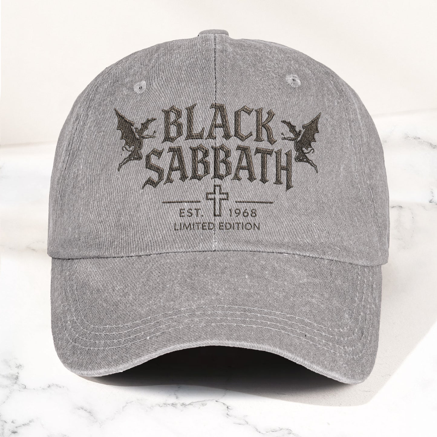 Black Sabbath 1968 Est Denim Cap – Vintage Dad Cap Gift For Dad (With Box)