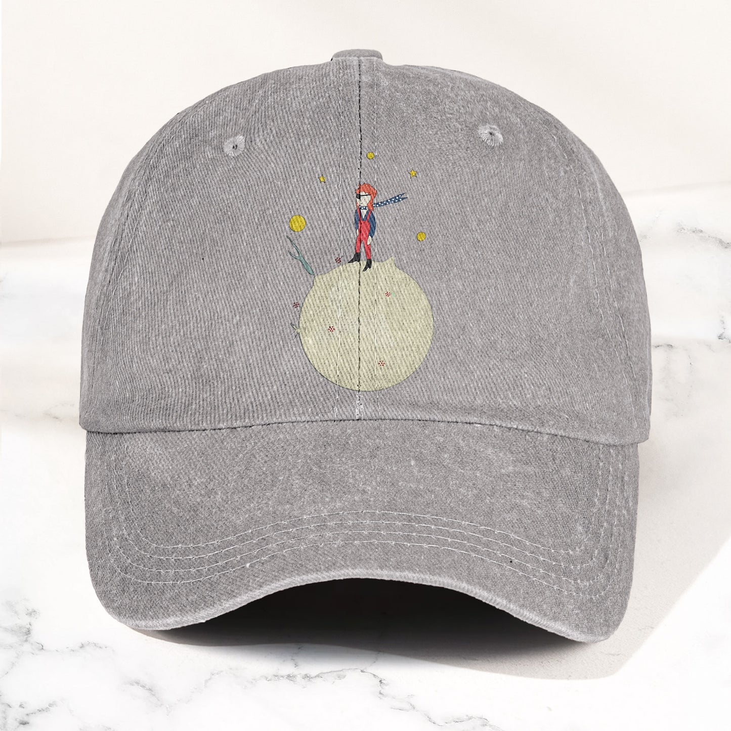 Ziggy Stardust Denim Dad Cap – Retro David Bowie Merch Design (With BOX)