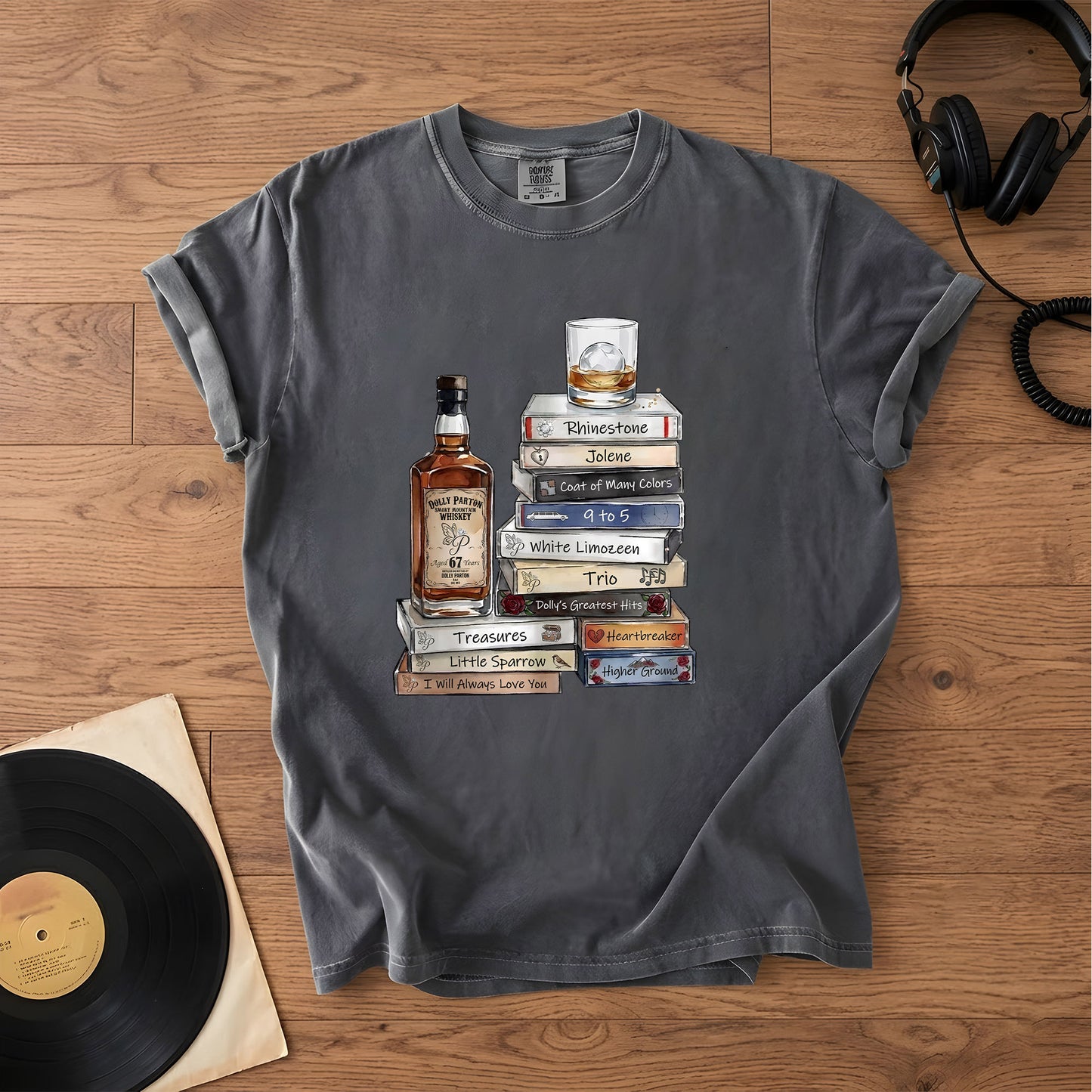 Dolly Parton Cassette Album Collection T-Shirt – Retro Music Dolly Parton Merch Tee