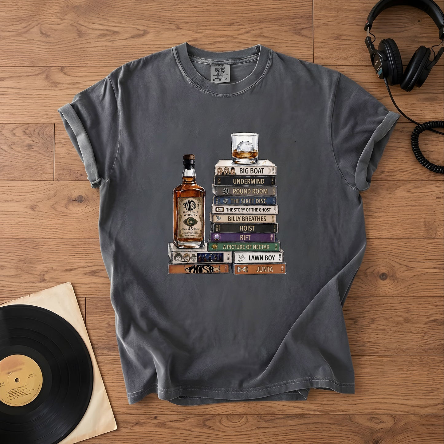Phish Cassette Album Collection Vintage T-Shirt – Retro Music Phish Merch Tee