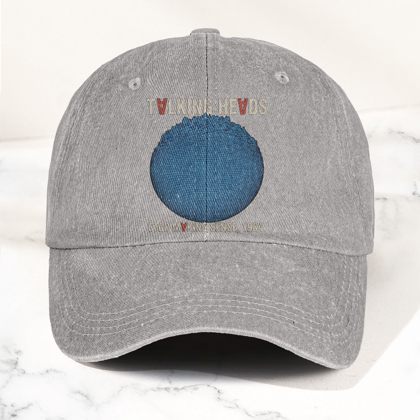 Talking Heads Stop Making Sense 1984 Graphic Denim Cap – Retro Rock Music Fan Cap (With Box)