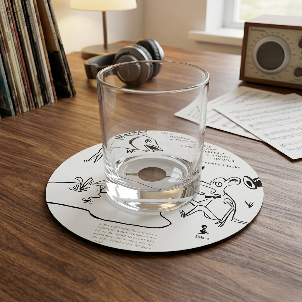 Music Album Coaster Set – Ceramic, Gift for Music Lovers
