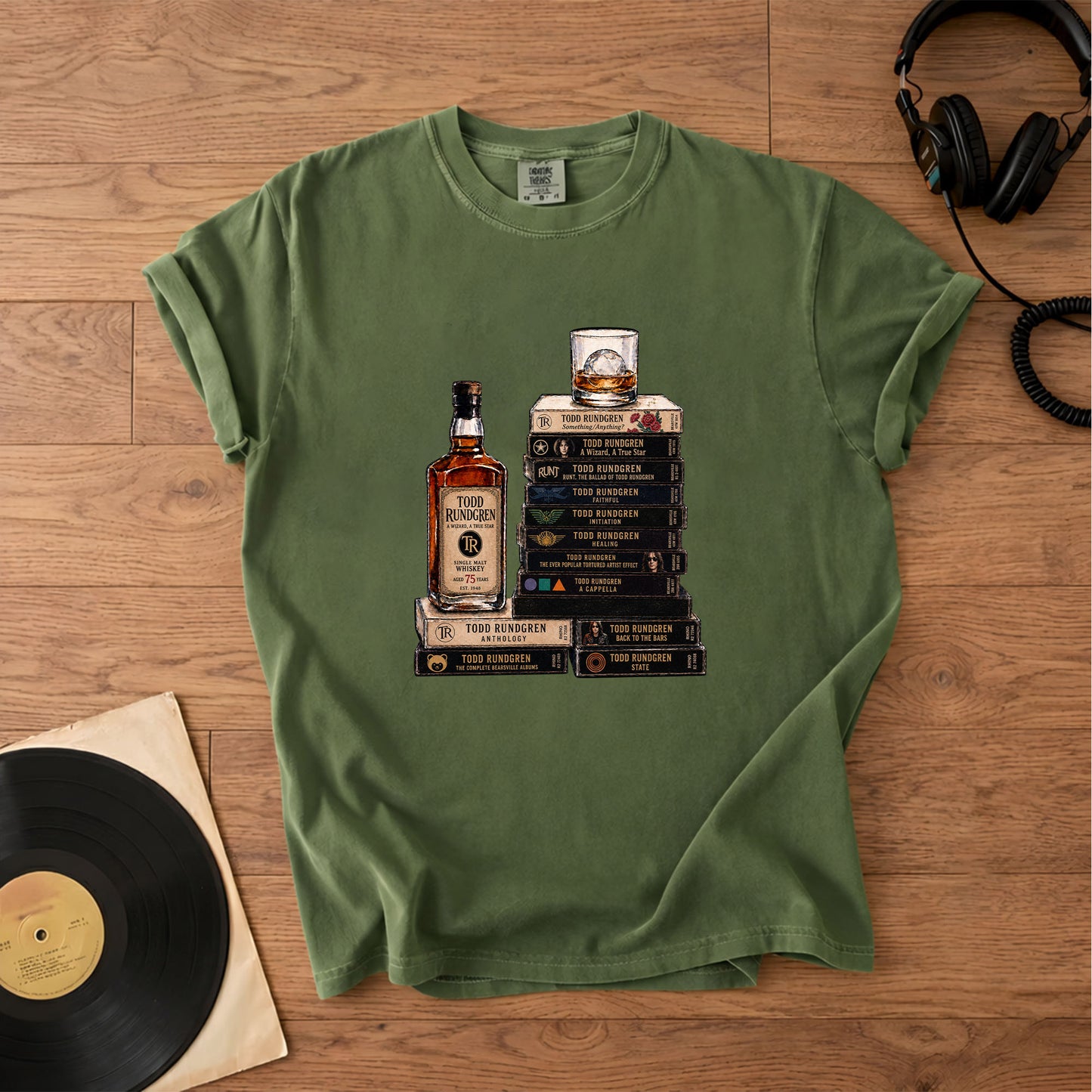Todd Rundgren Cassette Album Collection T-Shirt – Retro Rock Music Merch Tee