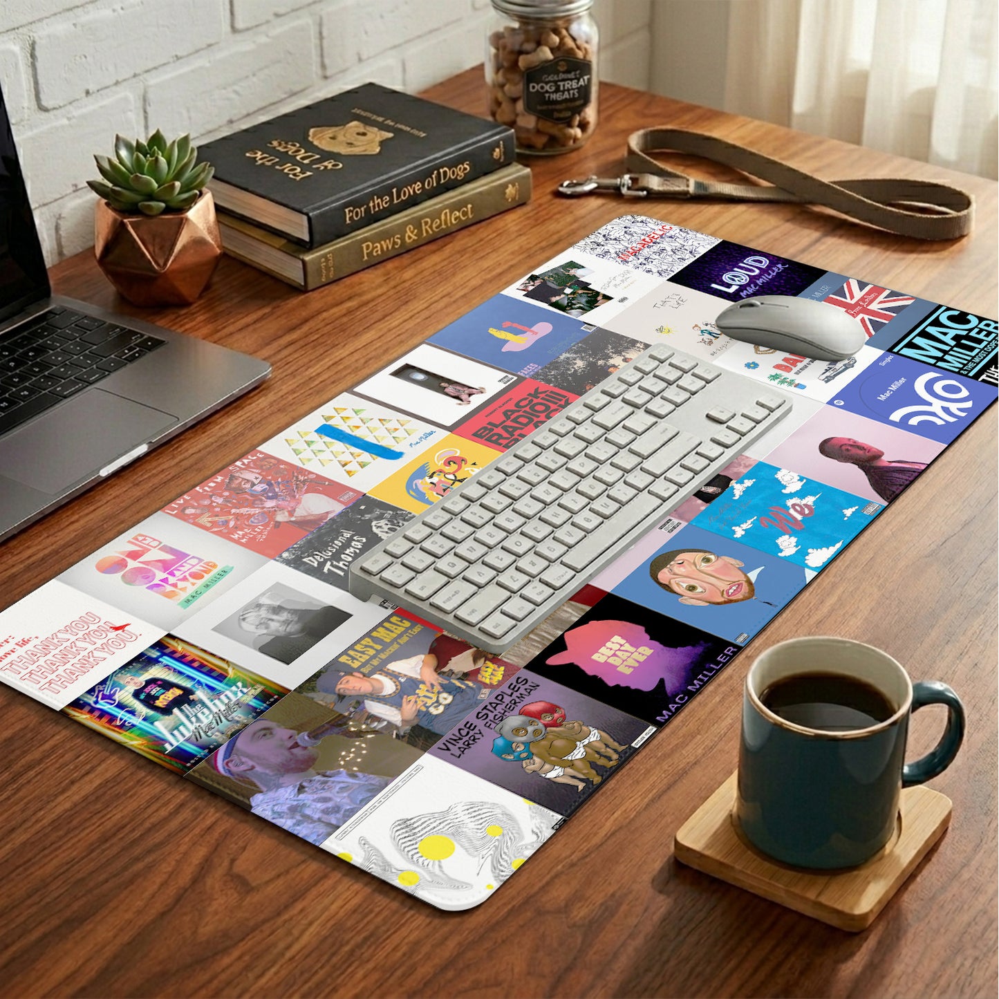 Mac Miller Print Desk Mat – Non-slip Home Office Gift Keyboard Pad Birthday Gift For Music Lovers