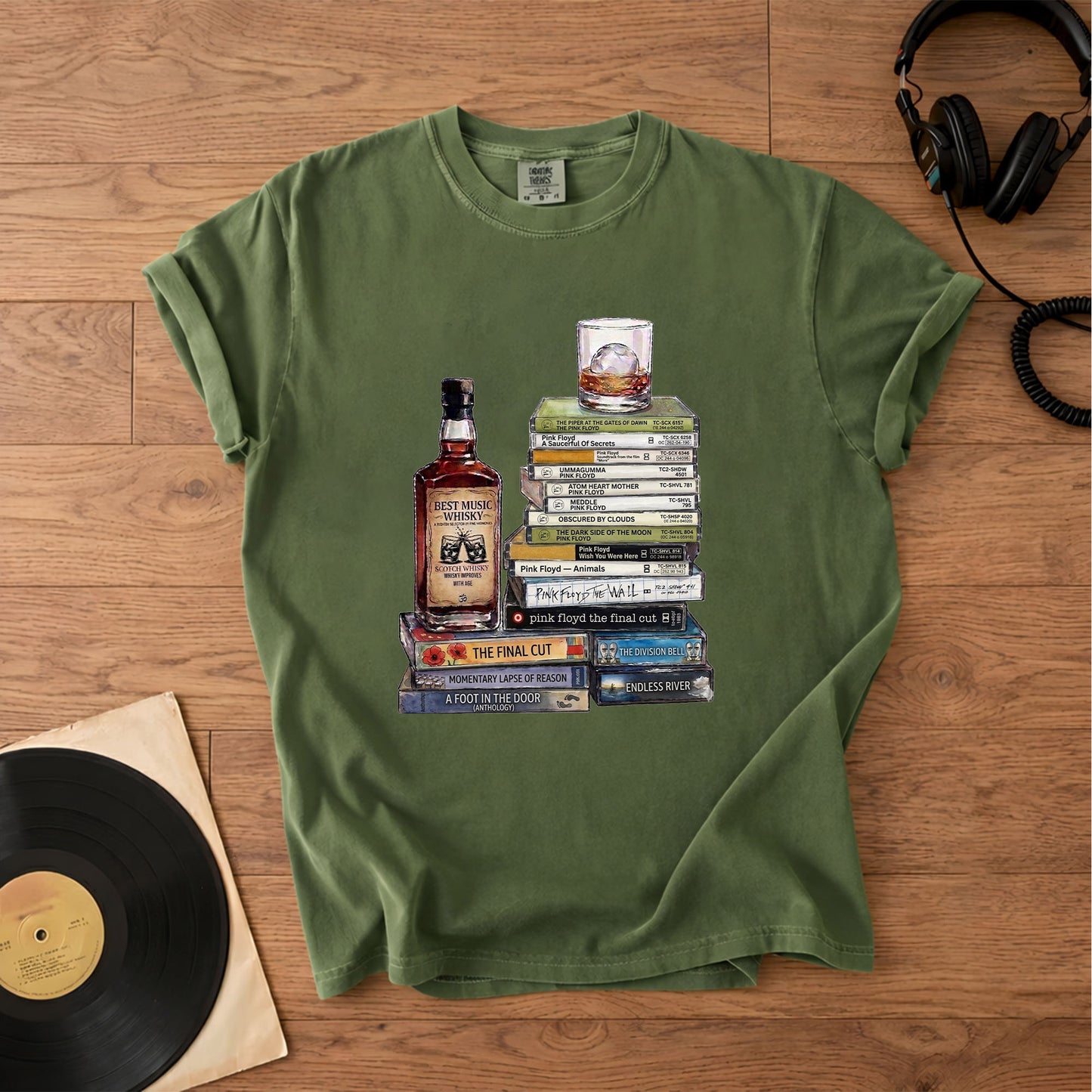Pink Floyd Cassette Collection T-Shirt – Retro Music Pink Floyd Band Merch Tee
