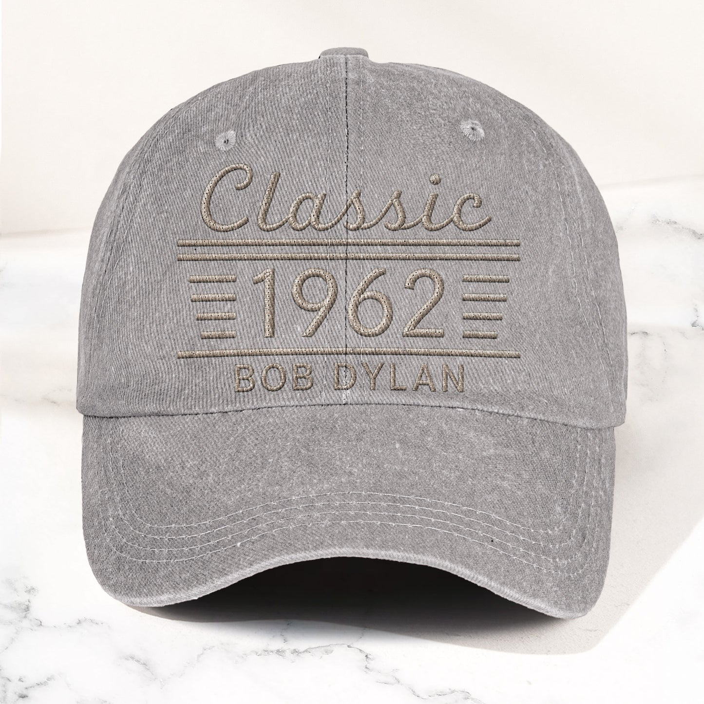 Bob Dylan Classic 1962 Est Folk Rock Music Merch Denim Cap – Retro Vintage Dad Cap Gift For Dad (With Box)