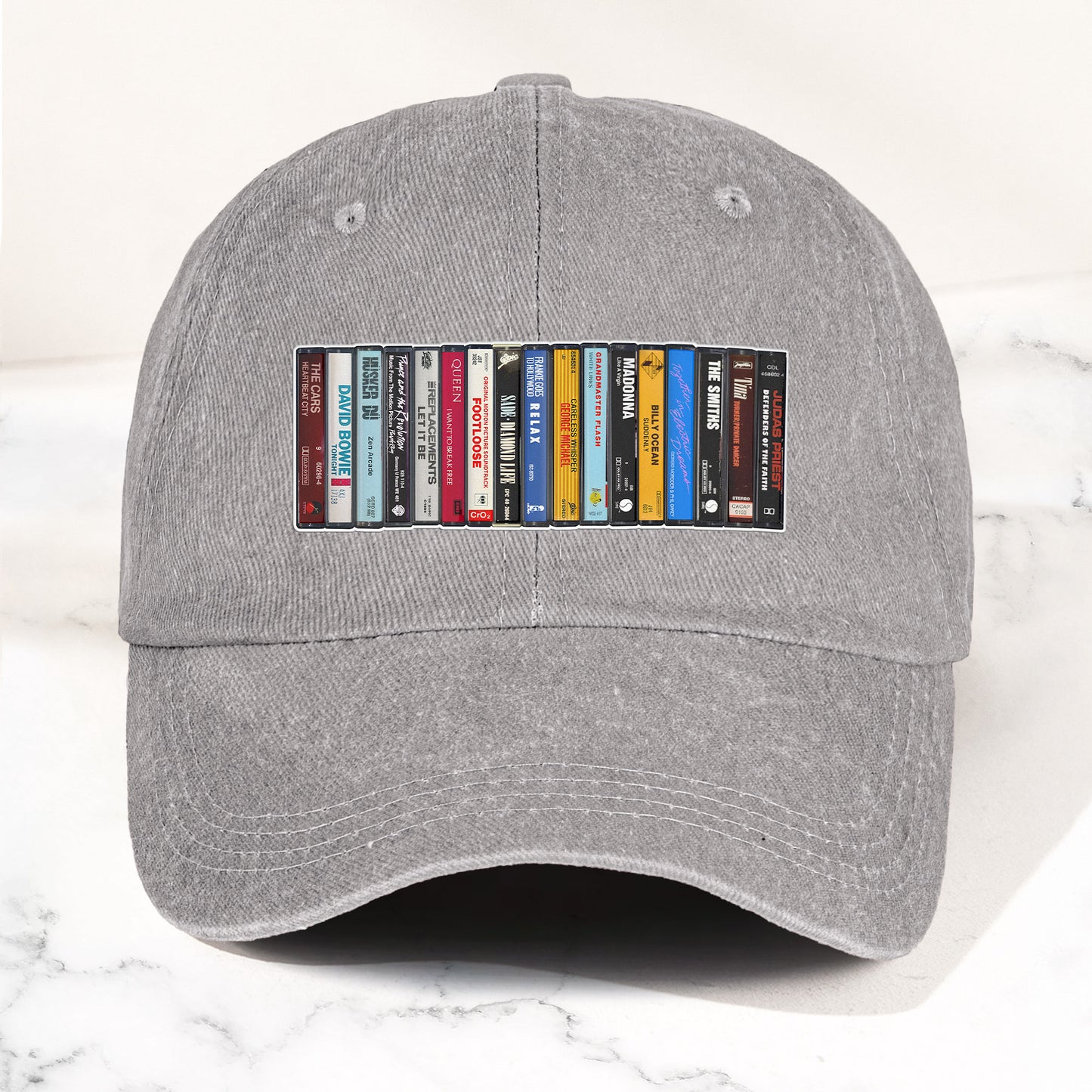 The Beatles Denim Dad Cap – Cassette Album Collection Design ( With BOX)