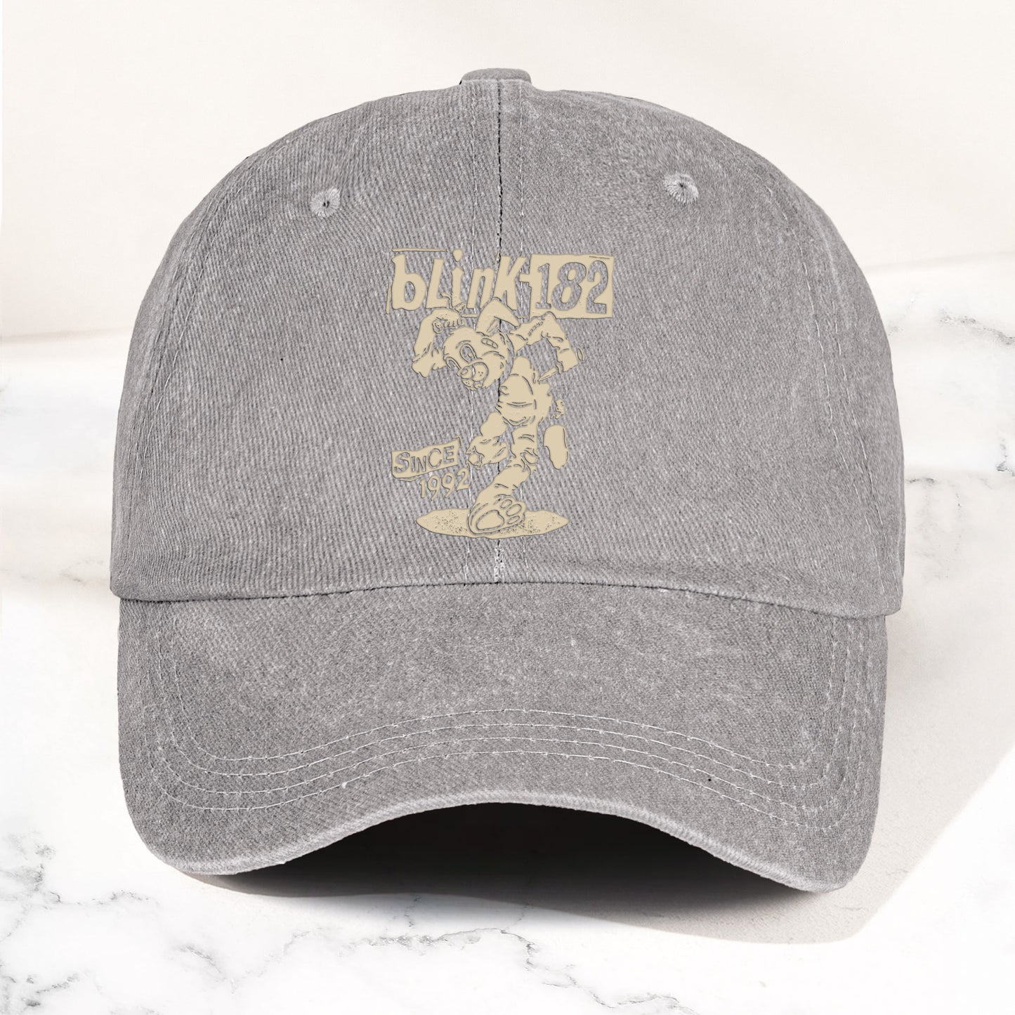 Blink-182 Denim Cap – Bunny “Since 1992” Vintage Dad Hat (With Box)