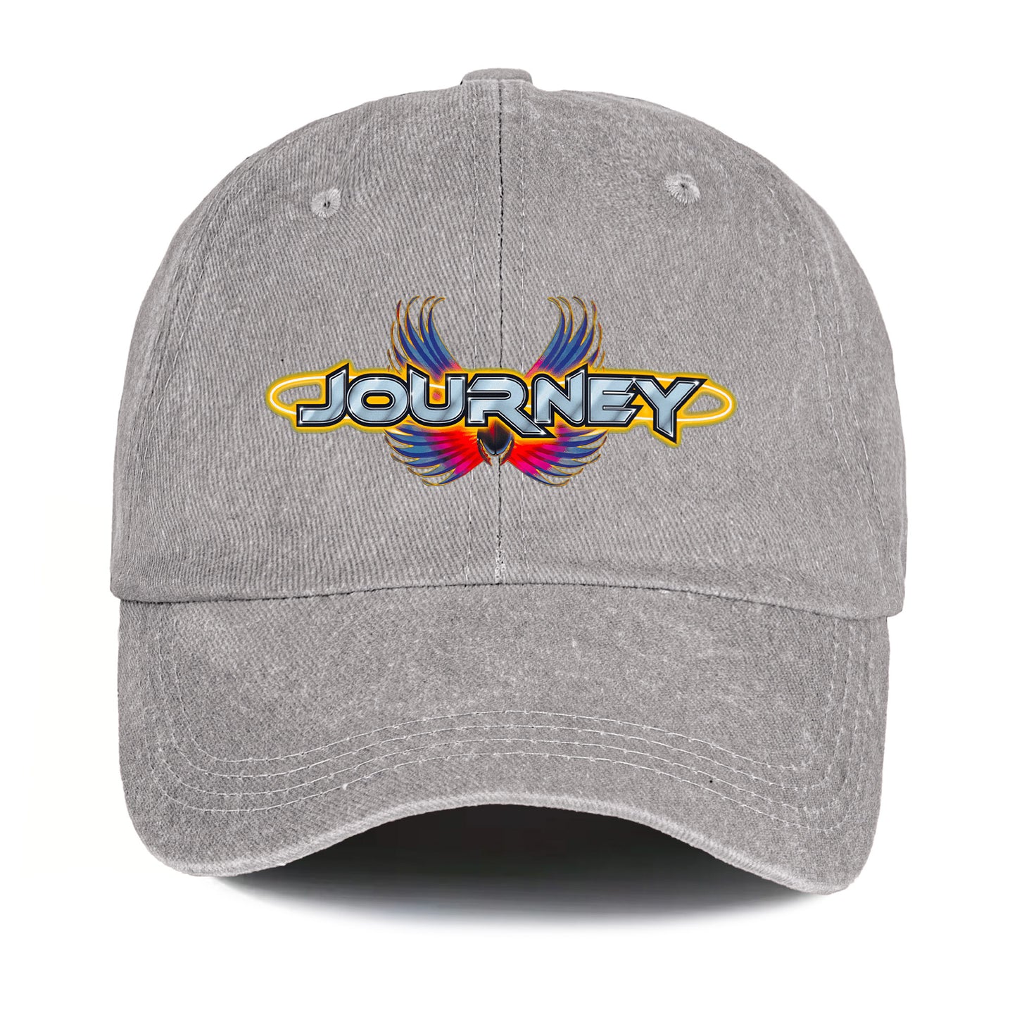 Journey Denim Dad Cap – Legendary Rock Band Logo Design ( With BOX)