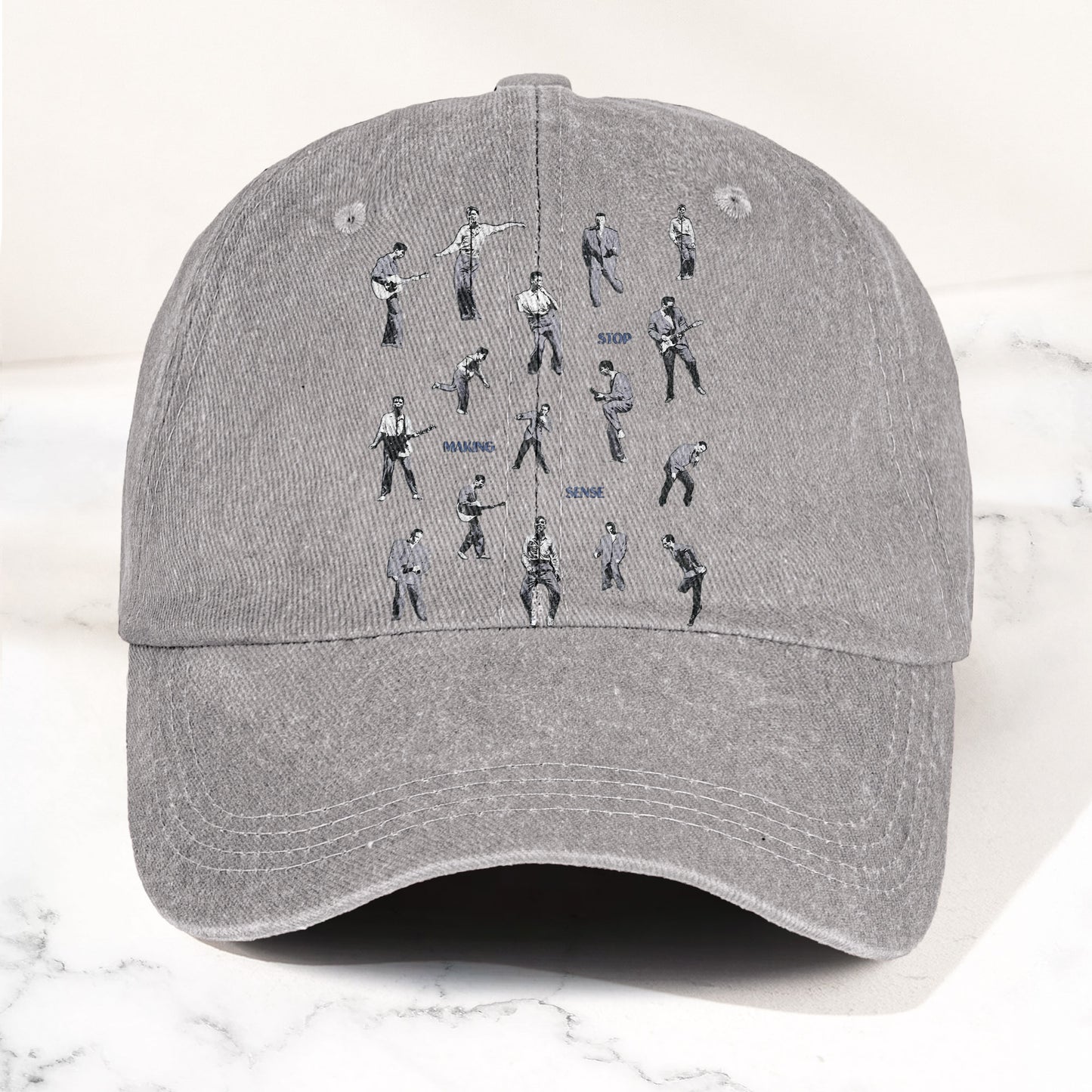 Talking Heads Stop Making Sense Dance Denim Cap – Retro Music Fan Concert Cap Gift For Dad Father's Day (With Box)
