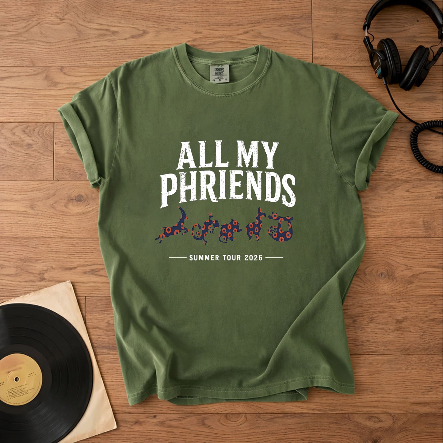 All My Phriends Phish Summer Tour 2026 T-Shirt – Retro Rock Music Phish Bands Merch Tee